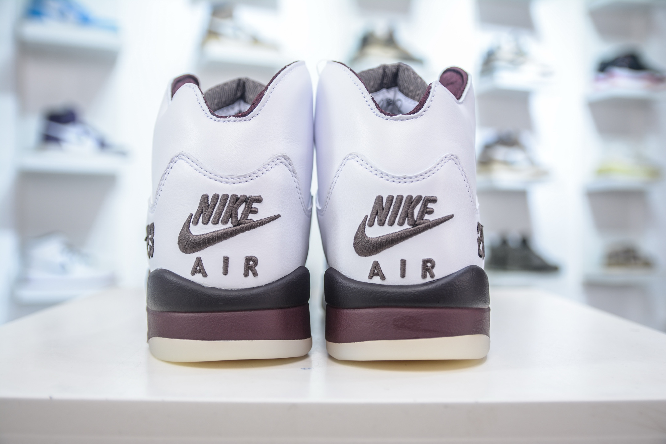 360 F版 A Ma Maniére x Air Jordan 5 Retro”Burgundy Crush” AJ5代 复刻白红棕 IB1528-100