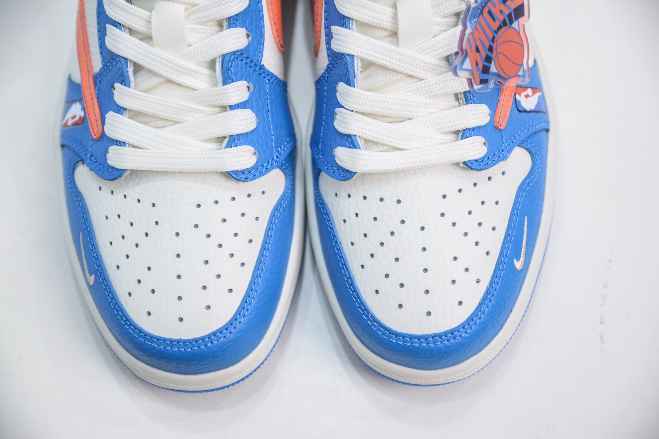 Travis Scott x Fragment Design x Air Jordan 1 Low OG SP AJ1 纽约尼克斯联名-白蓝橙勾 SC9207-028