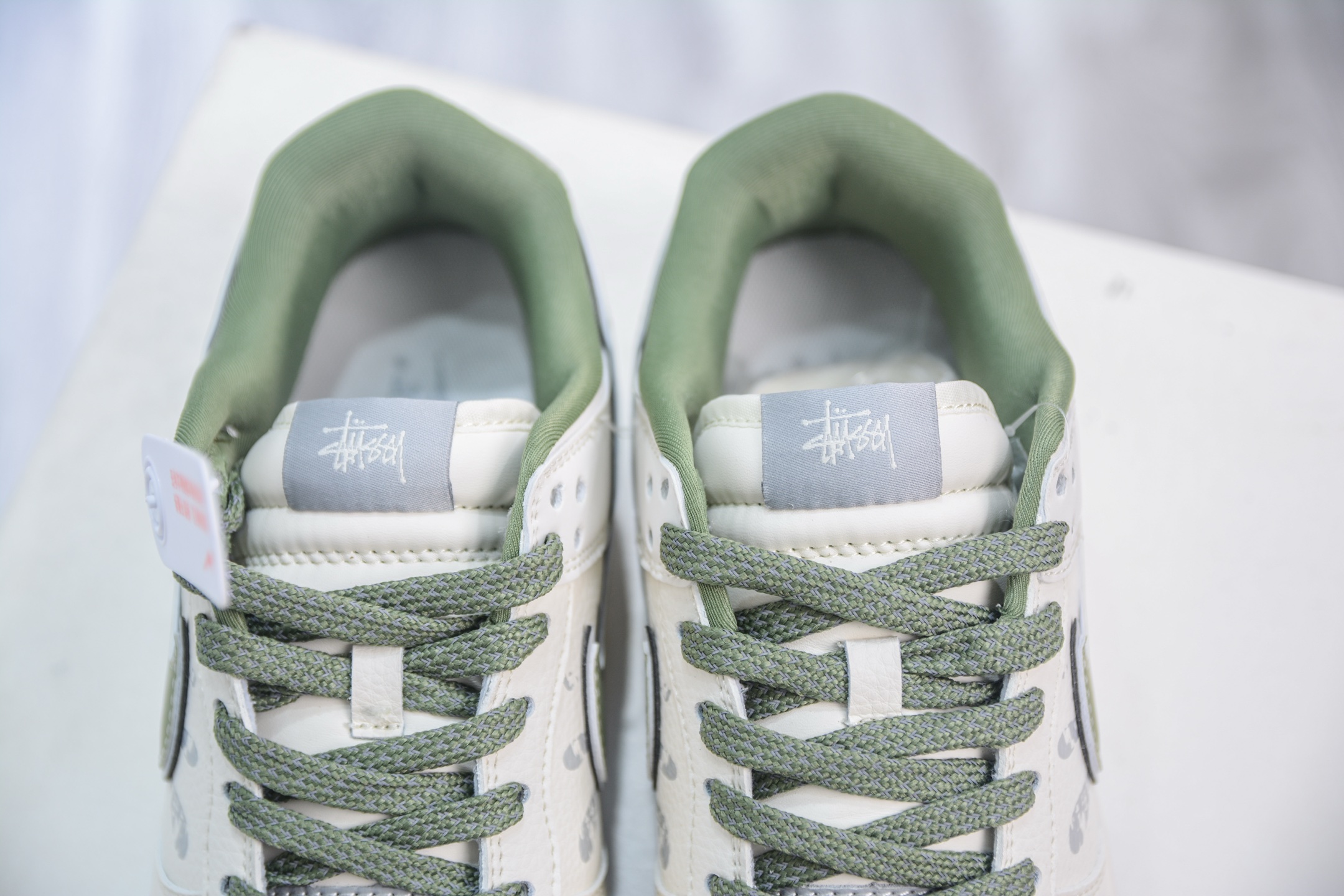 280 Nike SB Dunk Low x Stussy 斯图西联名-白灰绿勾 XS6089-594