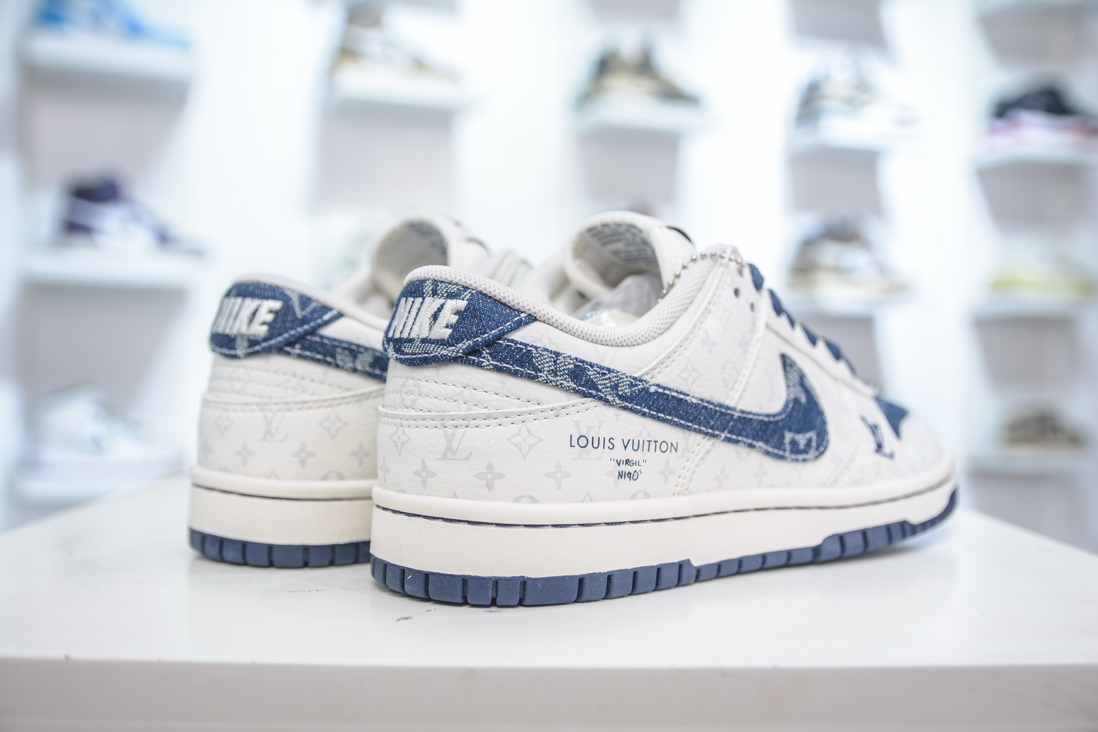 280 Nike SB Dunk Low x Louis Vuitton LV联名-白蓝牛仔 SC9772-802
