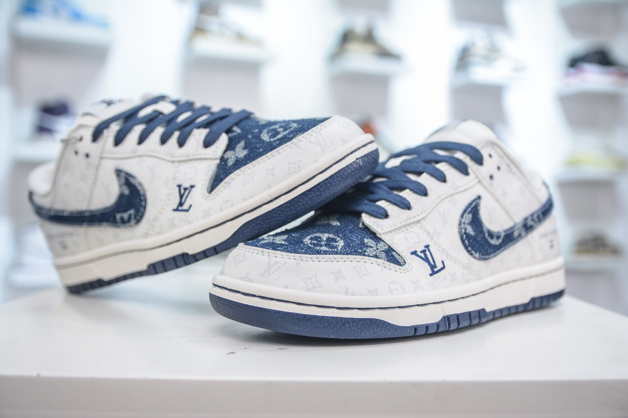 280 Nike SB Dunk Low x Louis Vuitton LV联名-白蓝牛仔 SC9772-802