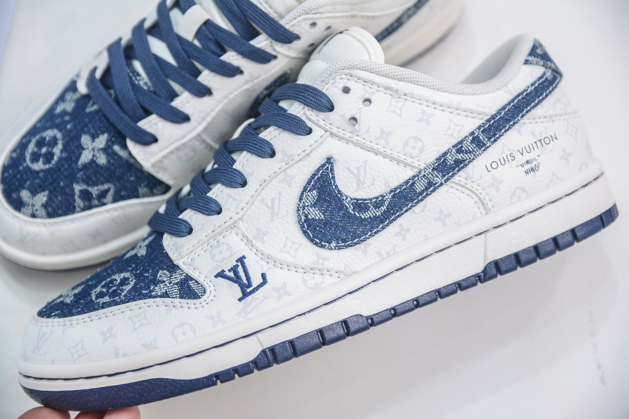 280 Nike SB Dunk Low x Louis Vuitton LV联名-白蓝牛仔 SC9772-802