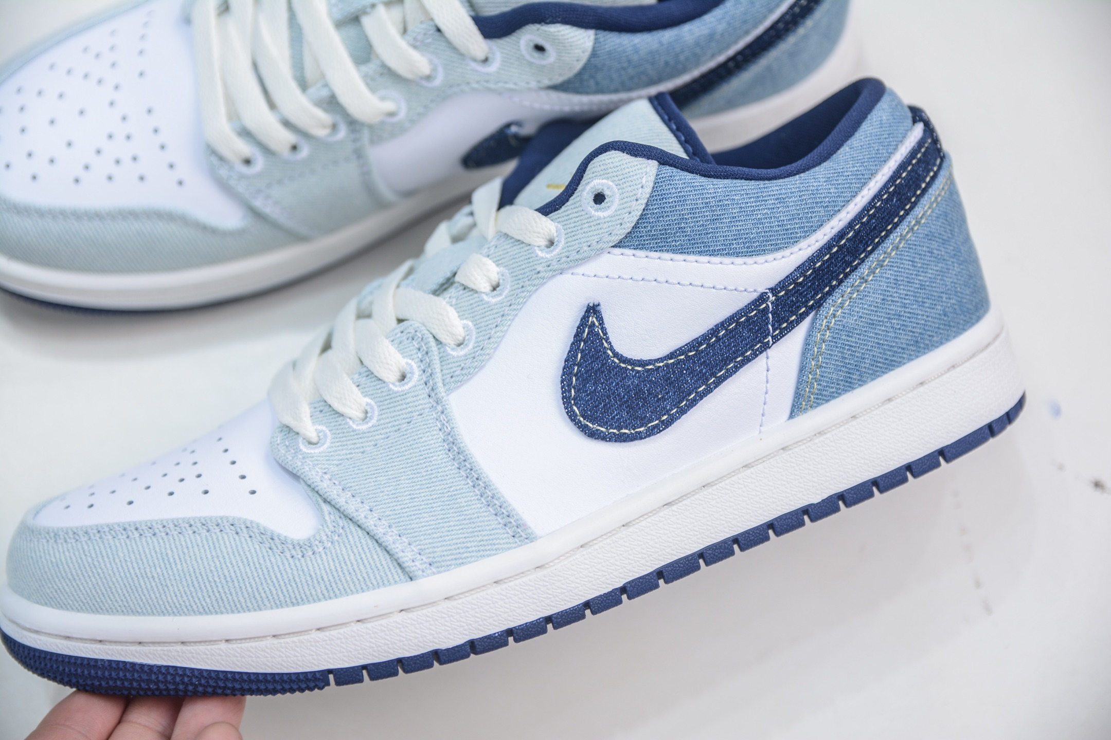 220 DT纯原 Air Jordan AJ1 Low 低帮 白蓝牛仔 IH0648-141