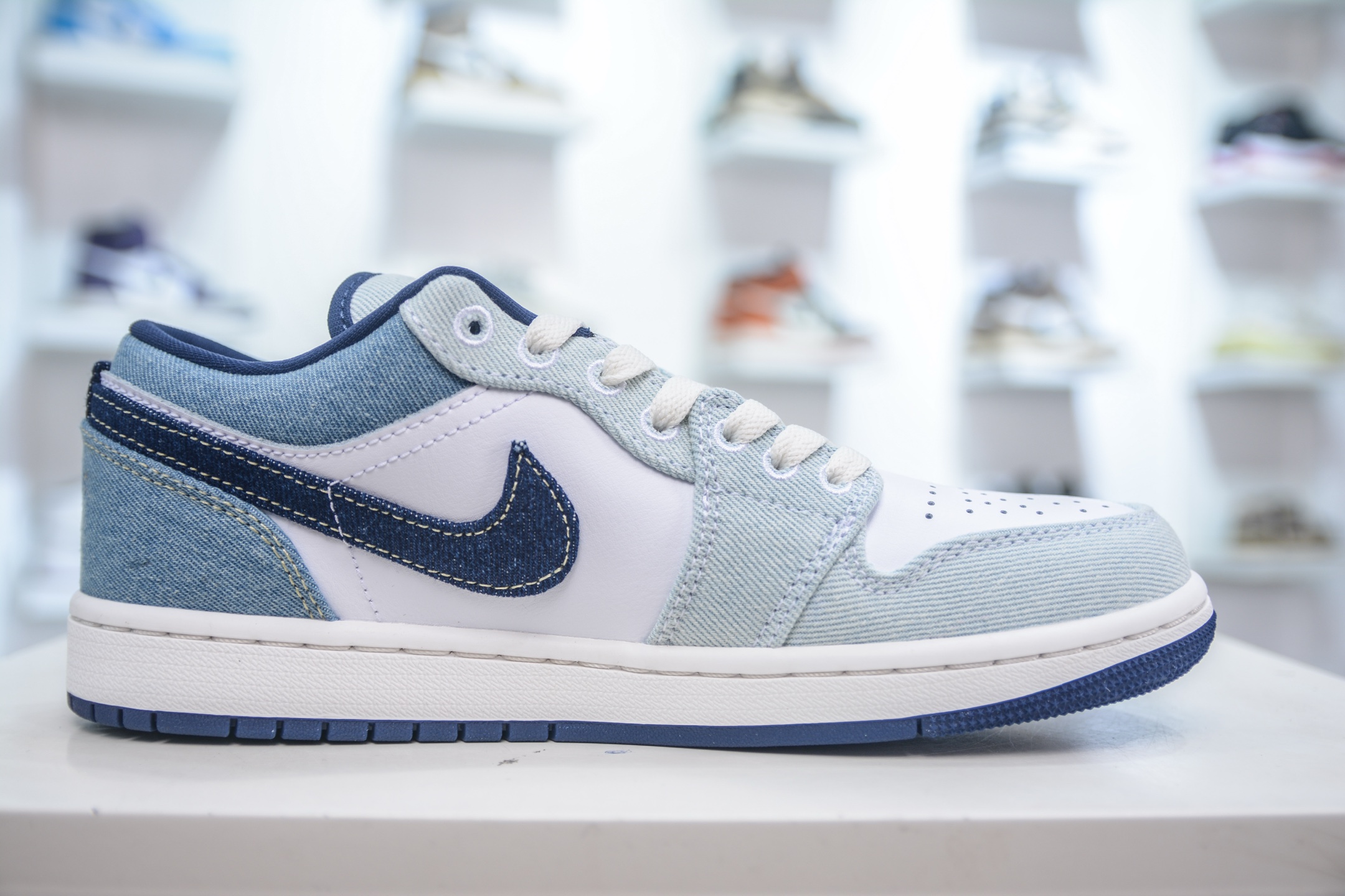 220 DT纯原 Air Jordan AJ1 Low 低帮 白蓝牛仔 IH0648-141
