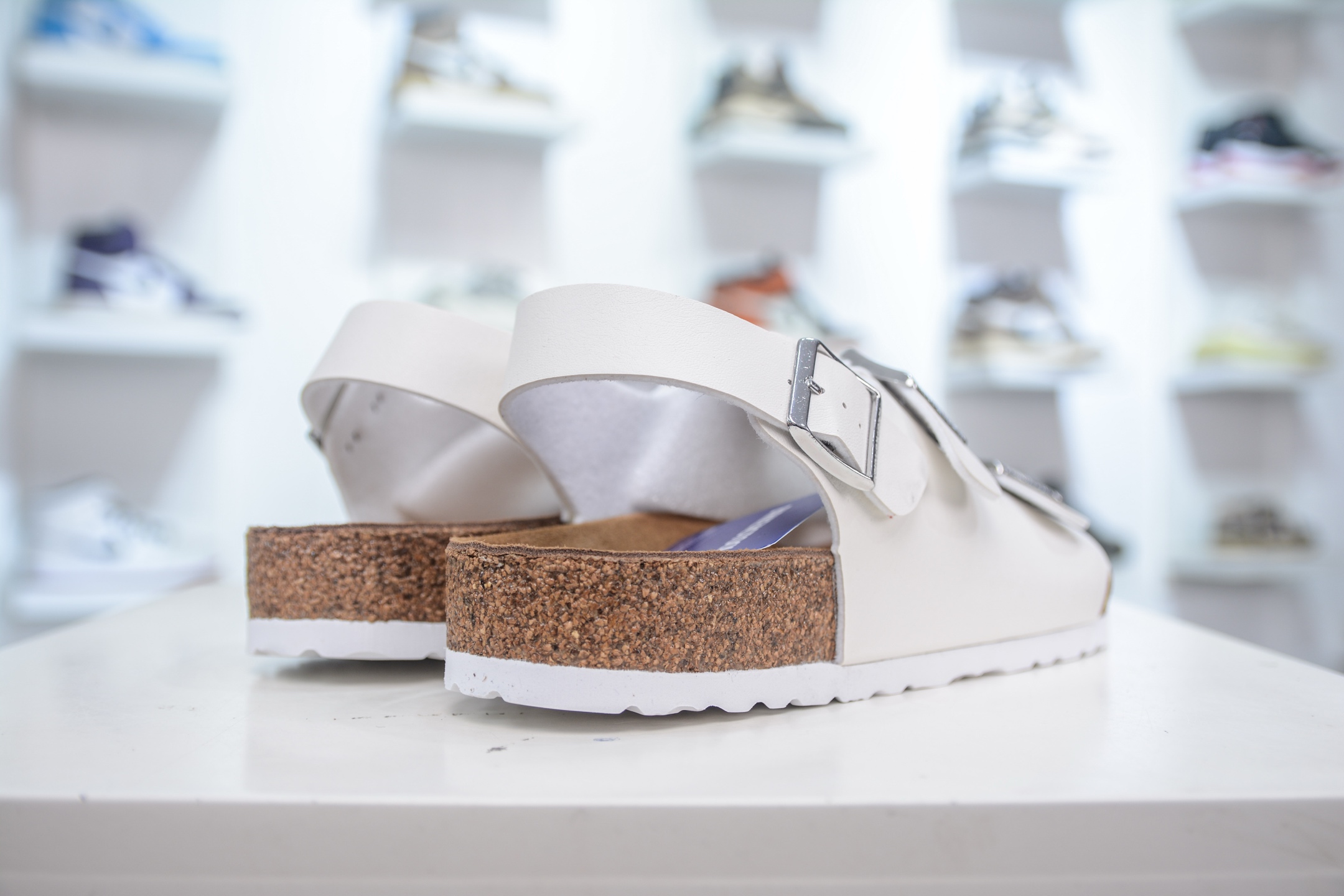 Birkenstock Milano White Leather Sandals Adjustable Strap Comfort Unisex Style 7 i1748015383347 2710 0 5