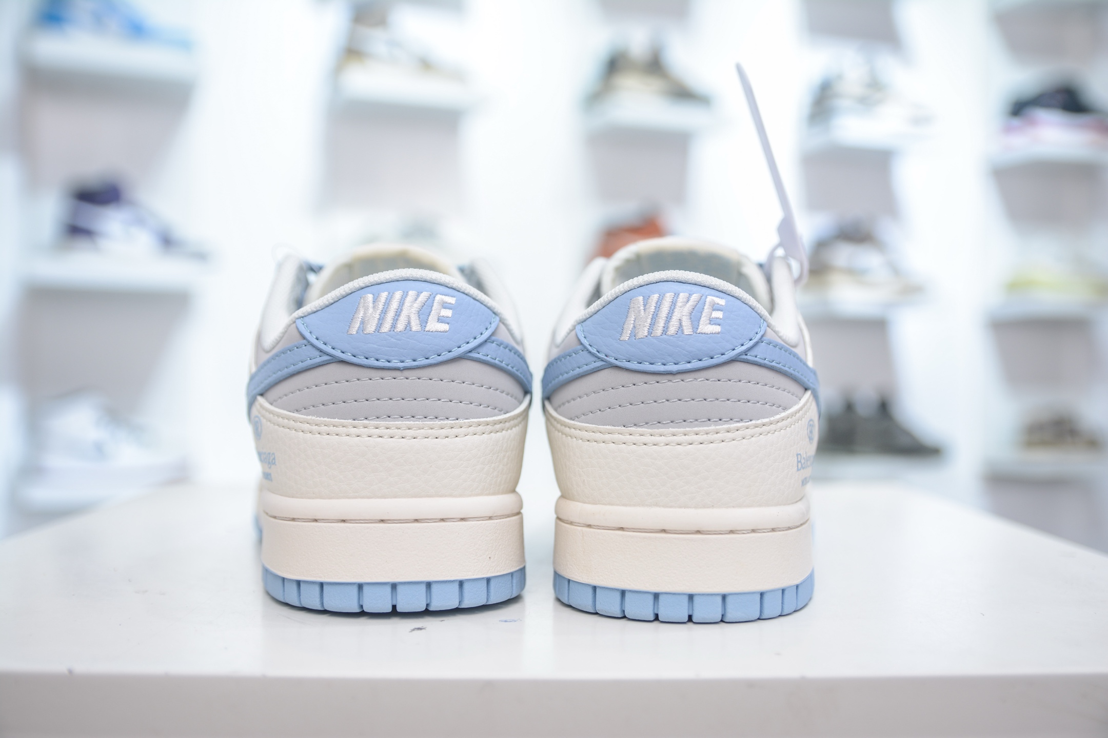 Nike SB Dunk Low x Balenciaga 巴黎世家联名-米白灰蓝 ZH2598-273