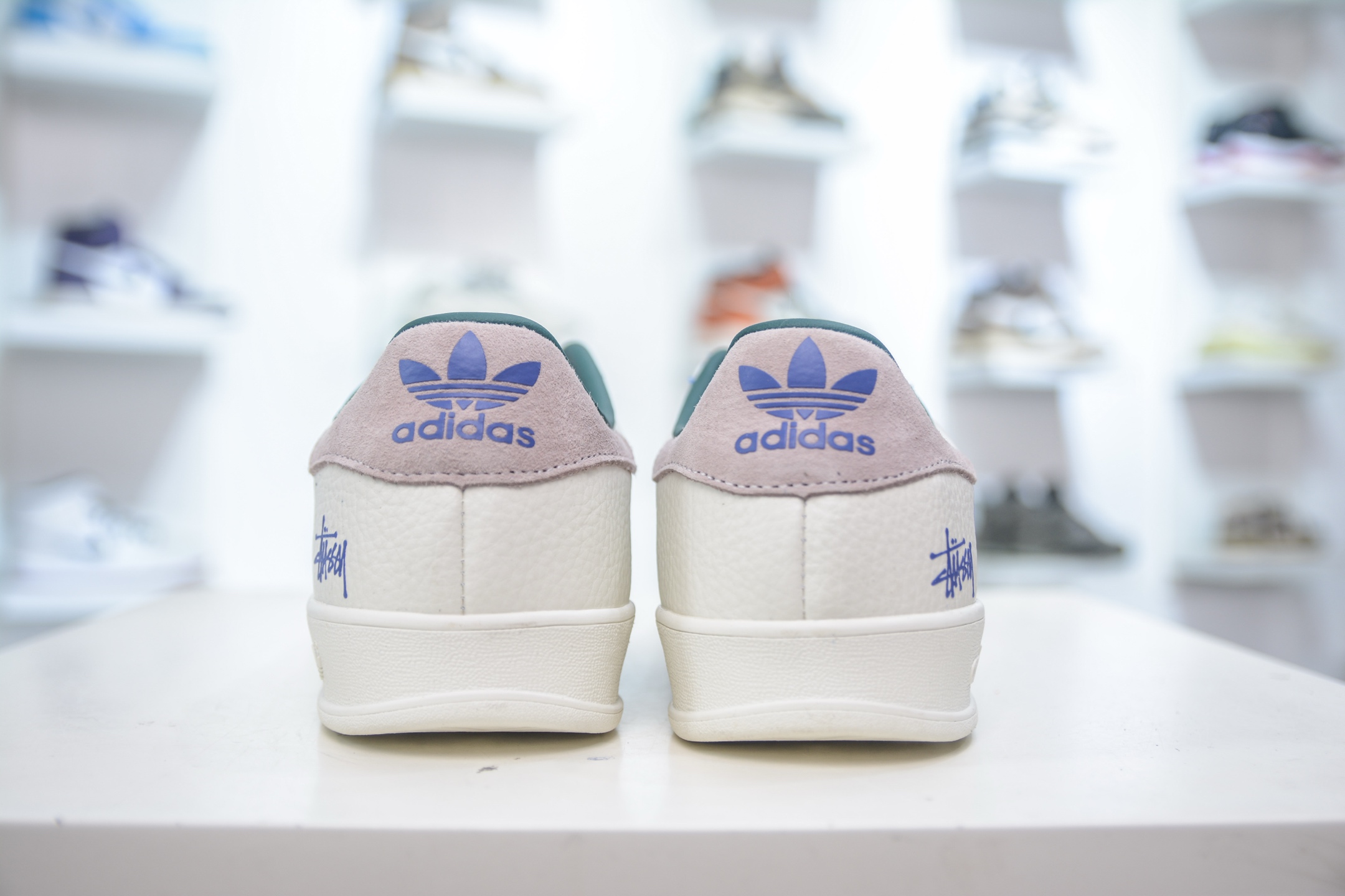 adidas Originals Gazelle INdoor x Stussy 三叶草休闲防滑耐磨低帮板鞋 DD6601
