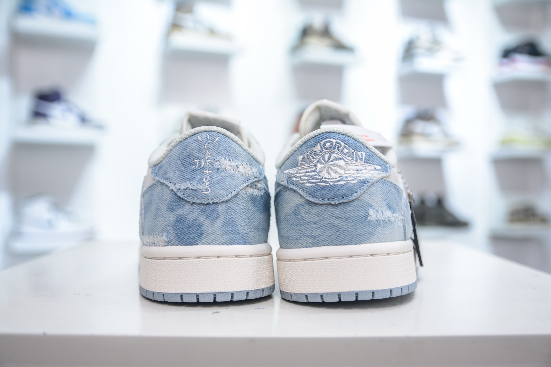 TS x Air Jordan 1 Low x Levi's: Denim Blue Low-Top Sneakers 2 i1748196161828 6202 0 1
