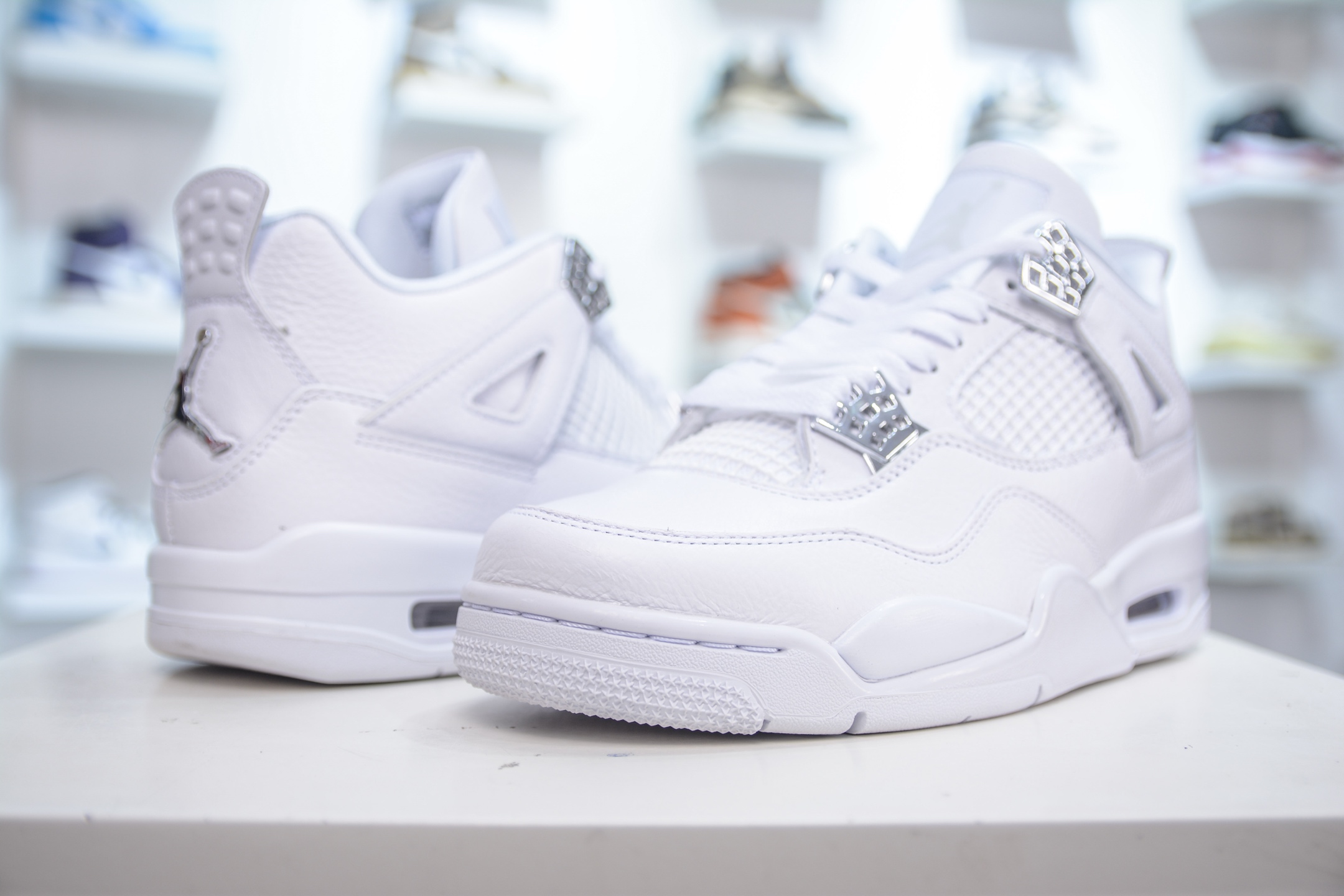F版 Air Jordan 4 Retro”Pure Money” 乔丹4代白银 308497-100