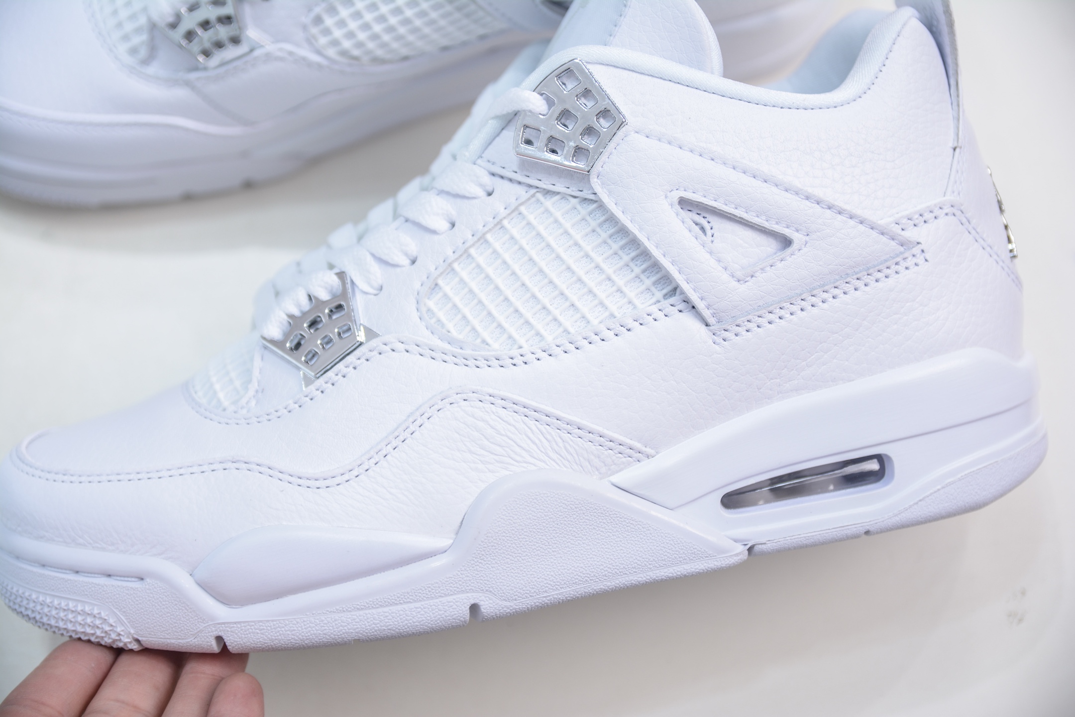 F版 Air Jordan 4 Retro”Pure Money” 乔丹4代白银 308497-100