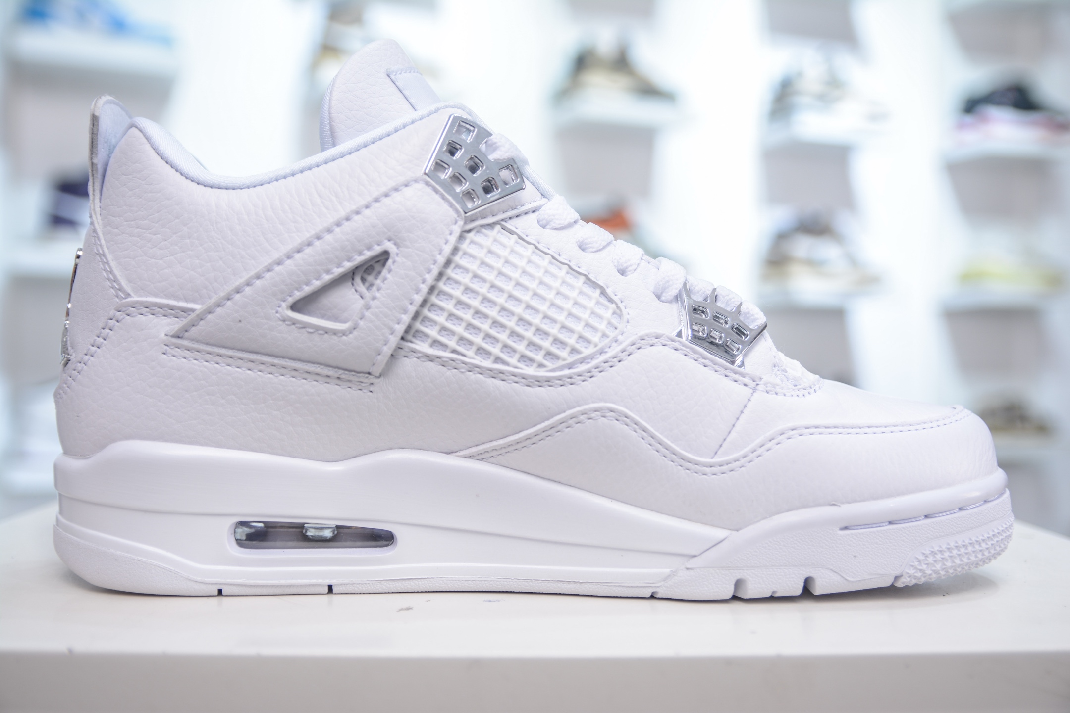 F版 Air Jordan 4 Retro”Pure Money” 乔丹4代白银 308497-100