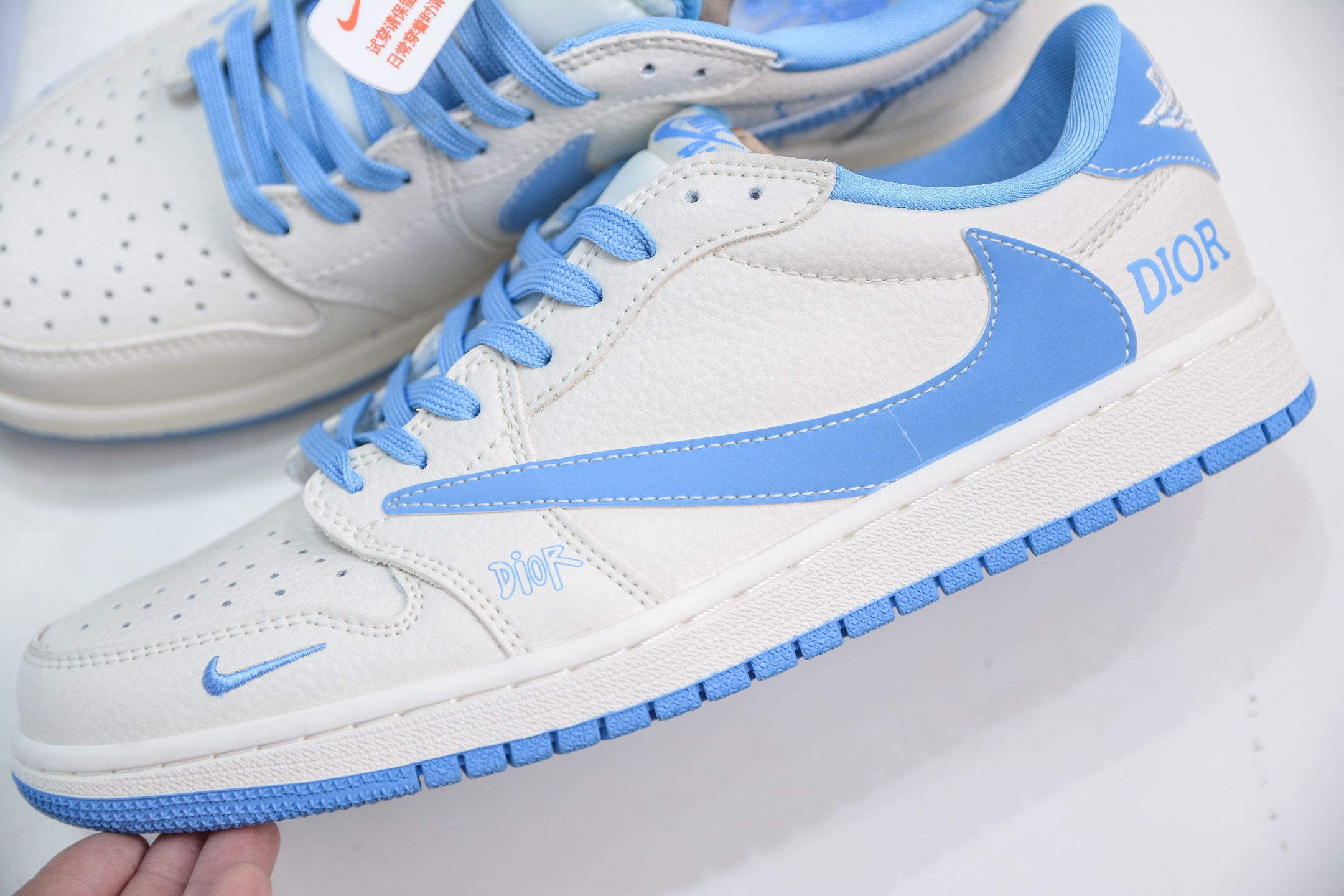 TS x Air Jordan AJ1 Low x DIOR 迪奥联名-白天蓝 倒钩低帮联名 LD2025-028