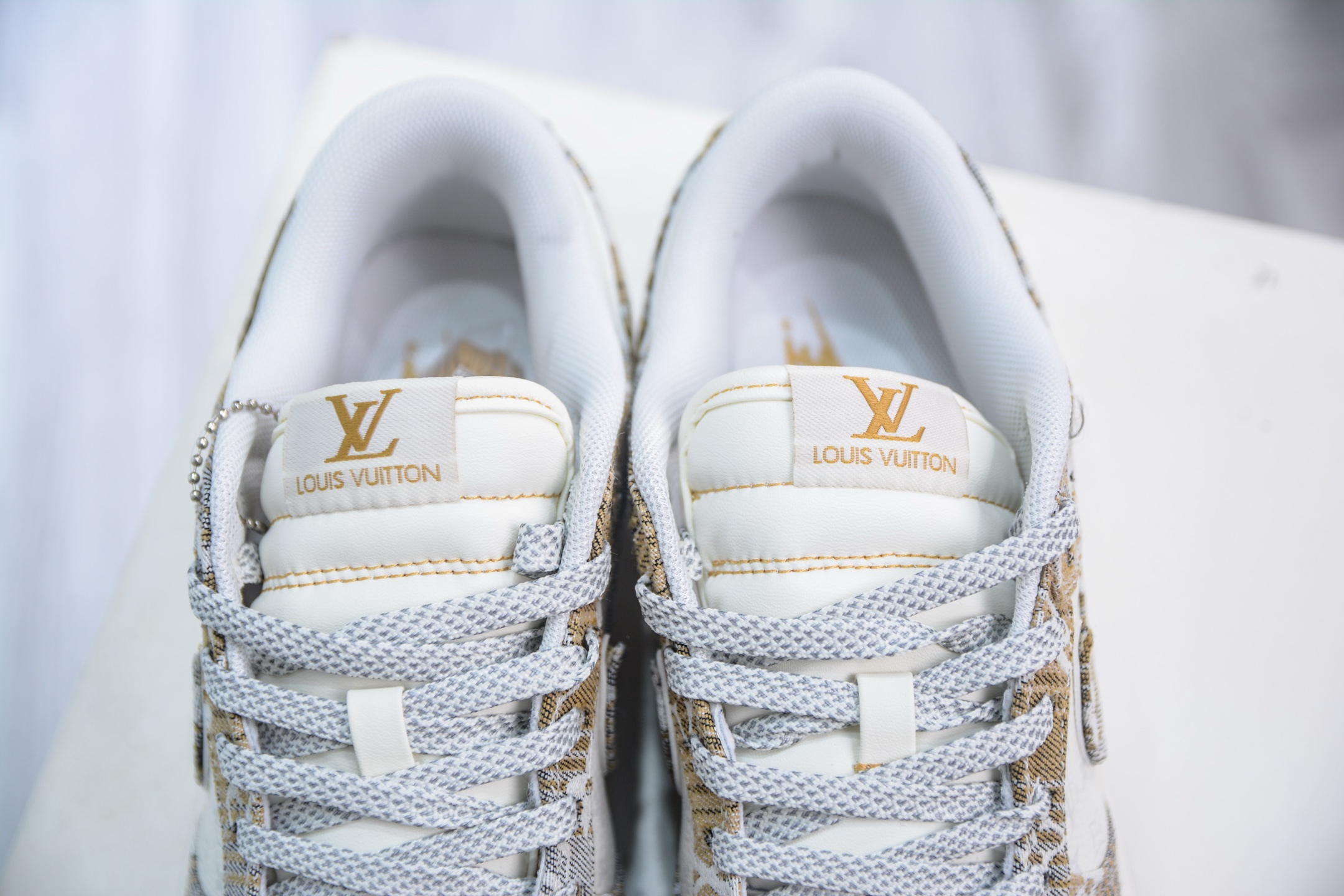 Nike SB Dunk Low x Louis Vuitton LV联名-白卡其牛仔布 SC9772-810