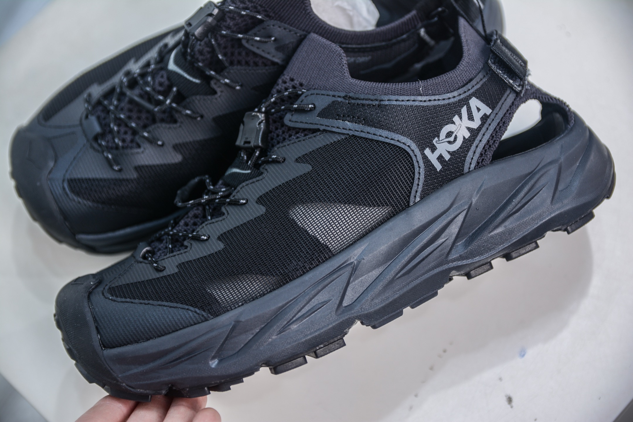 Hoka Hopara 2: Water-Ready Hiking Sandal for Outdoor Adventures, Black/Black 8 i1748278708473 7490 0 6