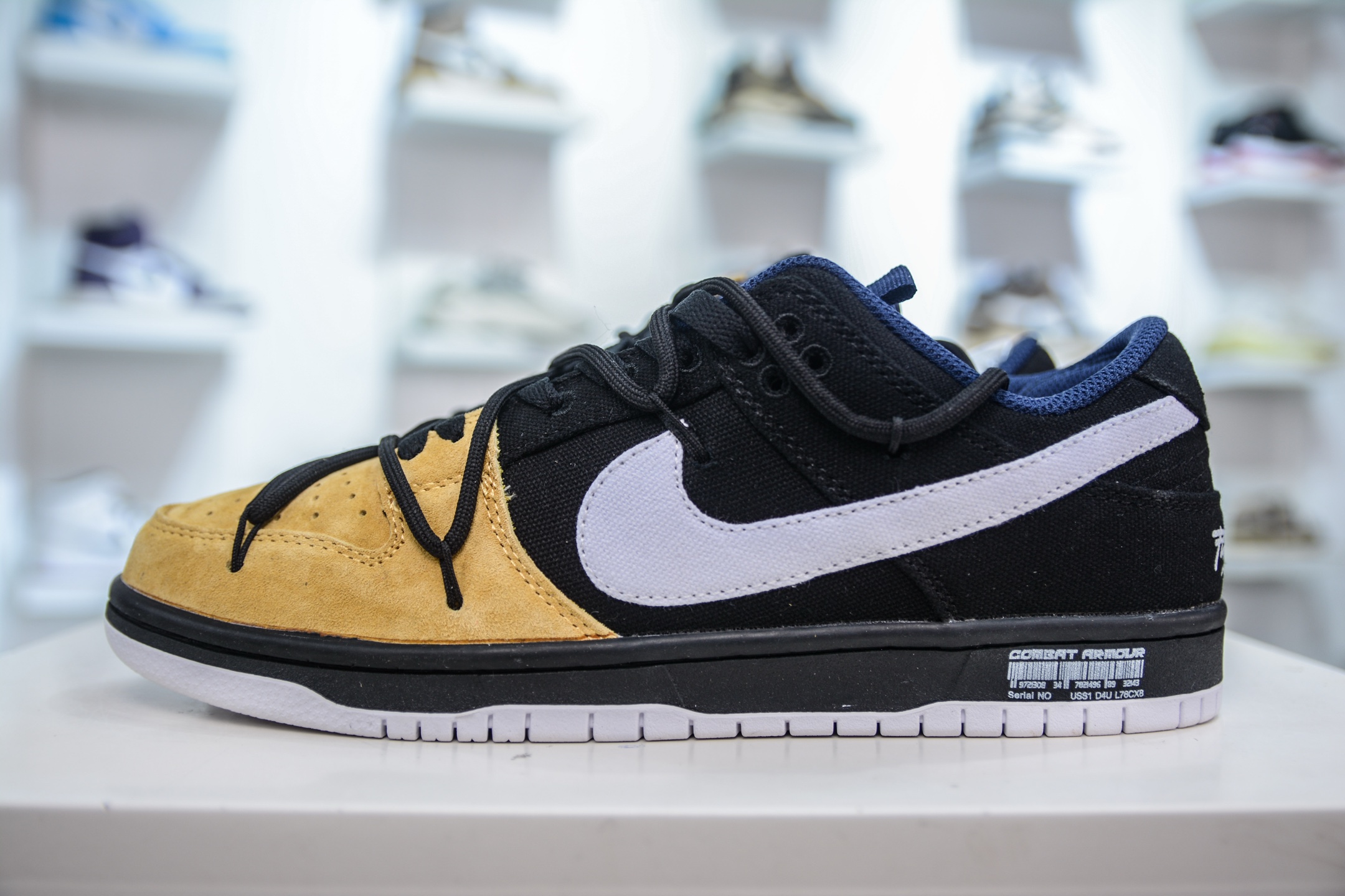 Nike Dunk Low Top Sneakers - Yellow Black White, Comfortable Shoes For Men & Women 2 i1748368952093 7520 0 0