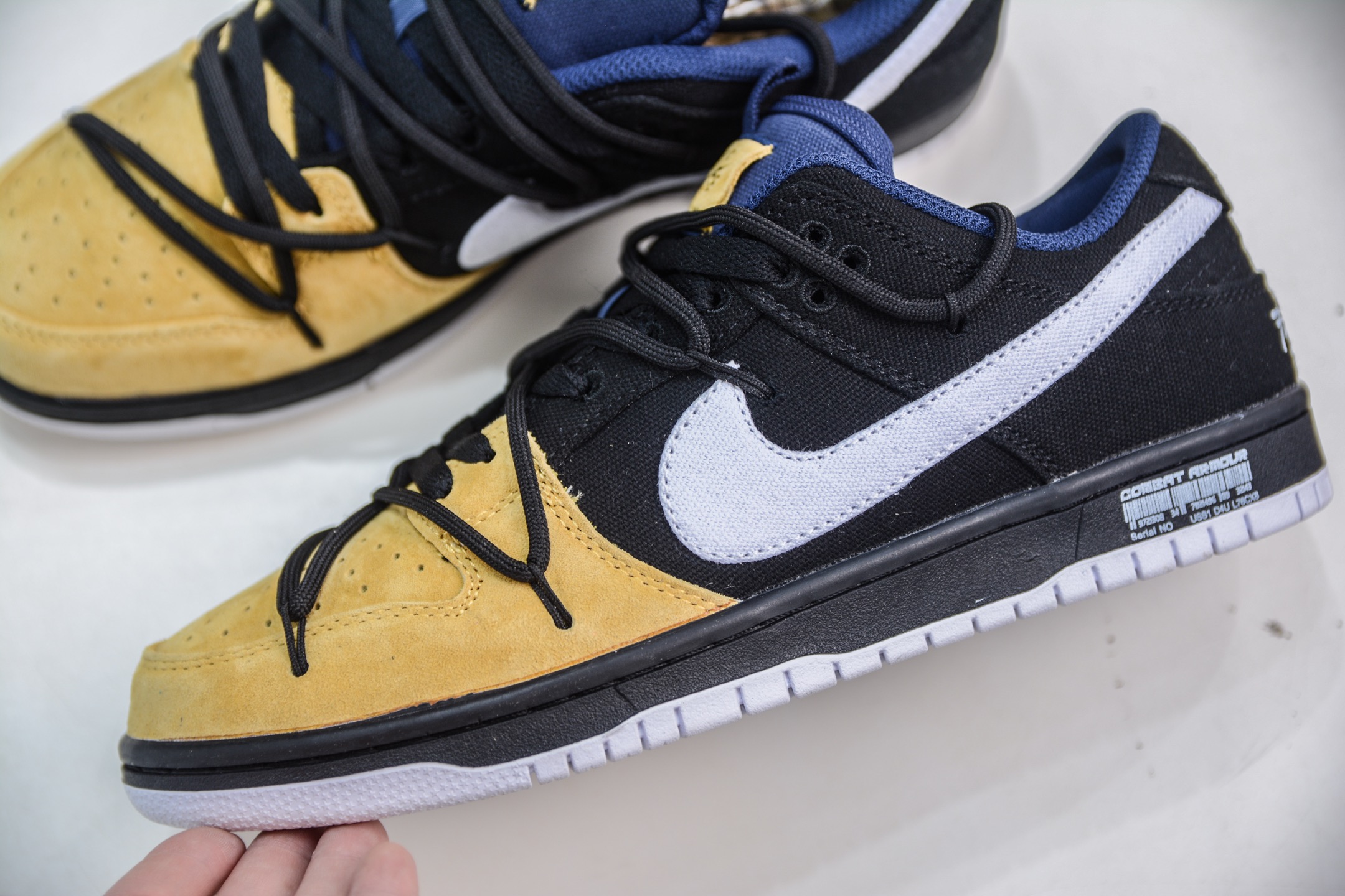 Nike Dunk Low Top Sneakers - Yellow Black White, Comfortable Shoes For Men & Women 8 i1748368952116 698 0 6