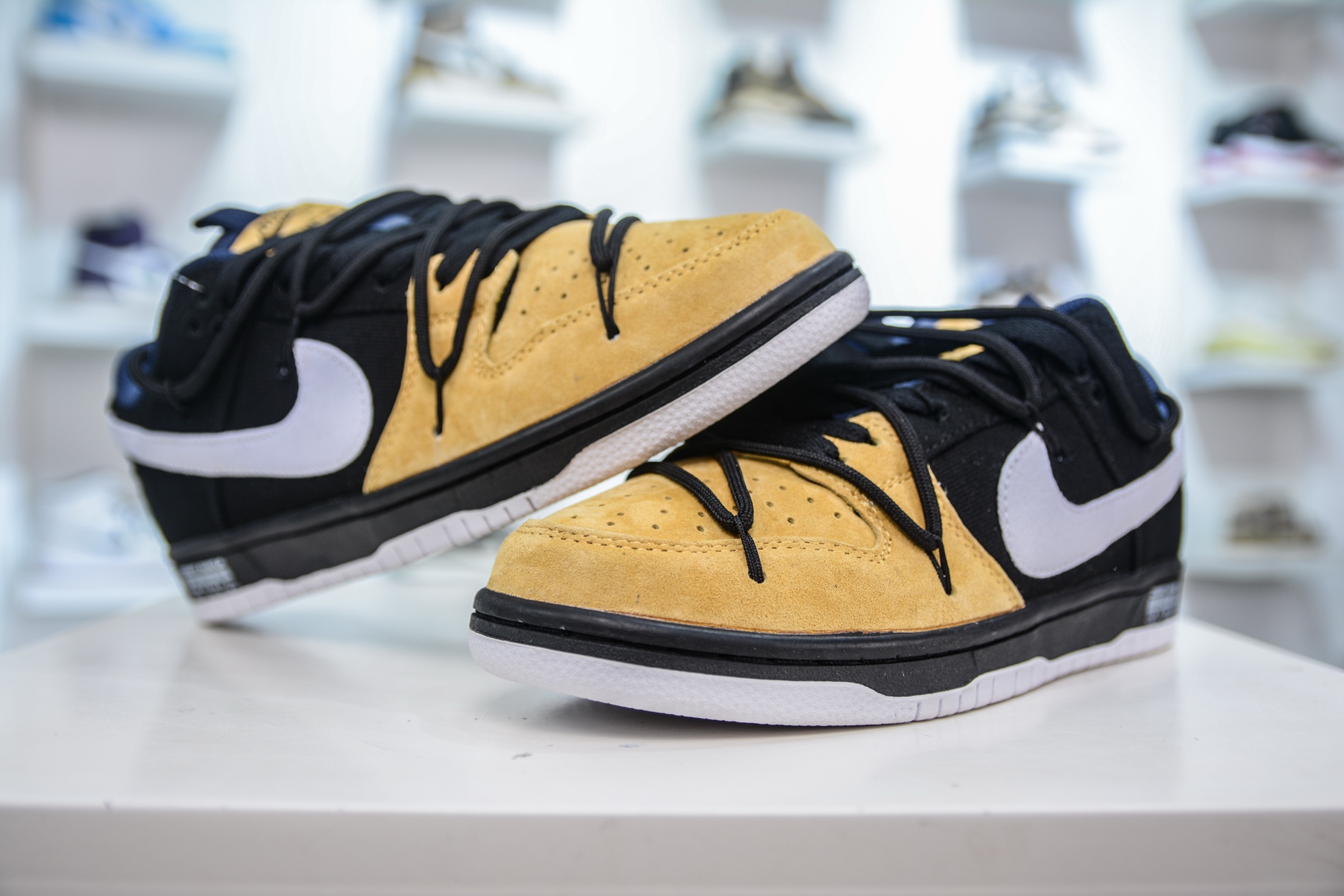 Nike Dunk Low Top Sneakers - Yellow Black White, Comfortable Shoes For Men & Women 5 i1748368952120 6889 0 3