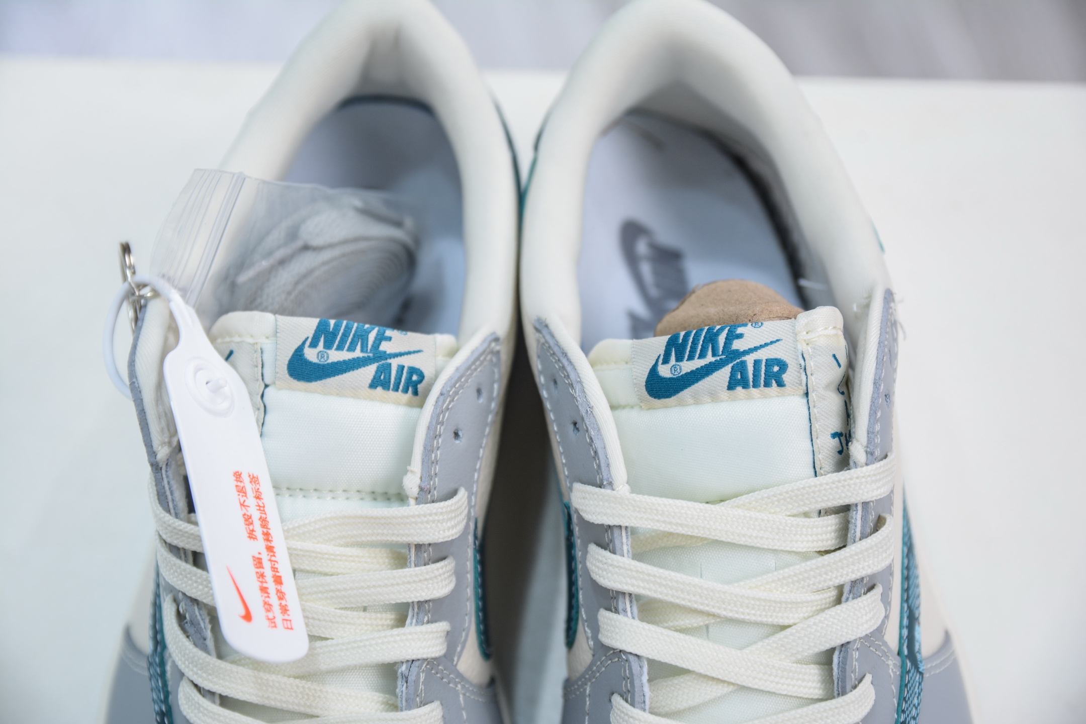 The North Face x Travis Scott Air Jordan 1 Low White/Grey/Blue Custom Shoes 9 i1748369064277 5815 0 7