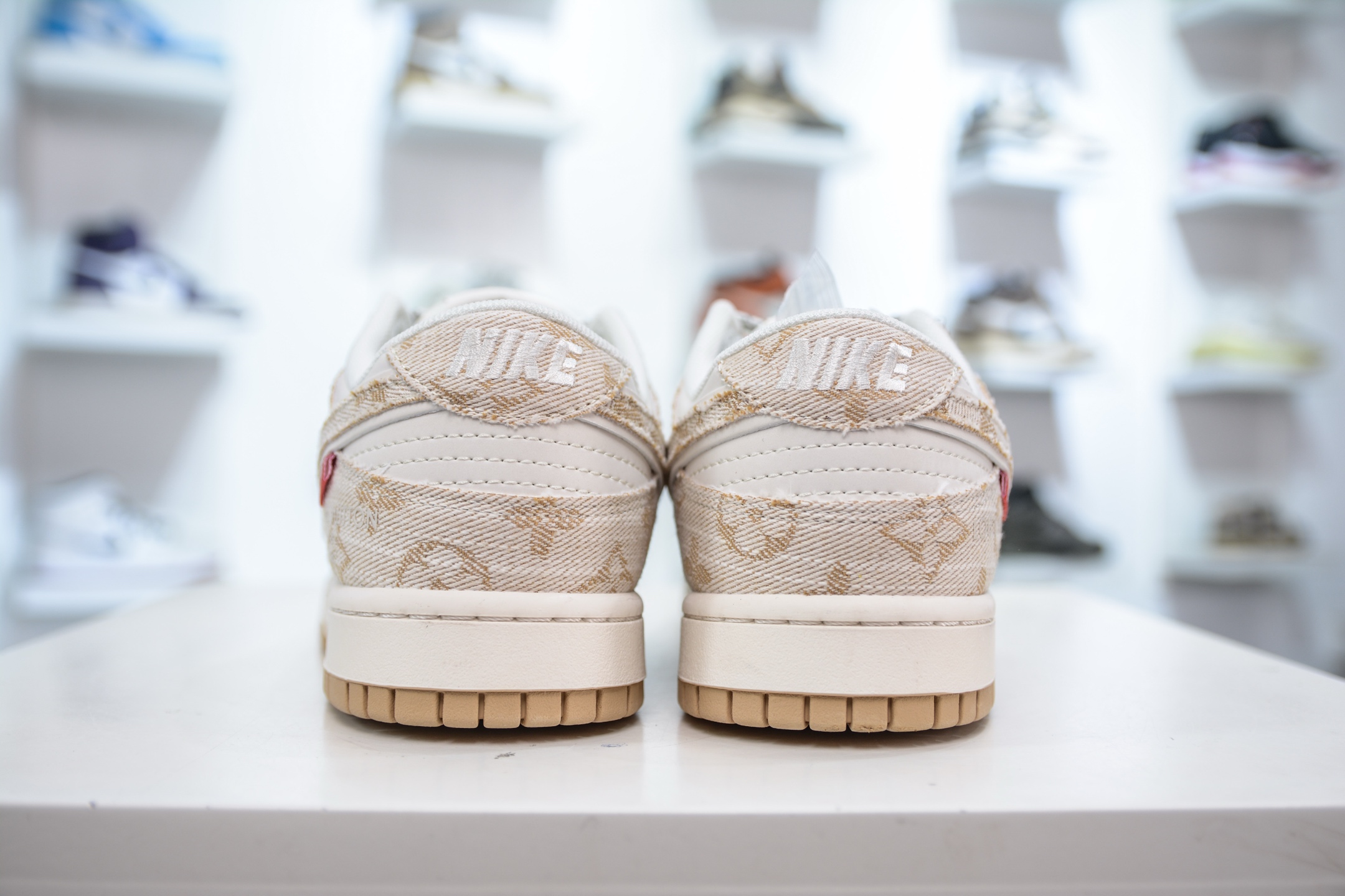 Nike SB Dunk Low x Louis Vuitton Khaki Denim Sneakers - Limited Edition 3 i1748369127106 5800 0 1