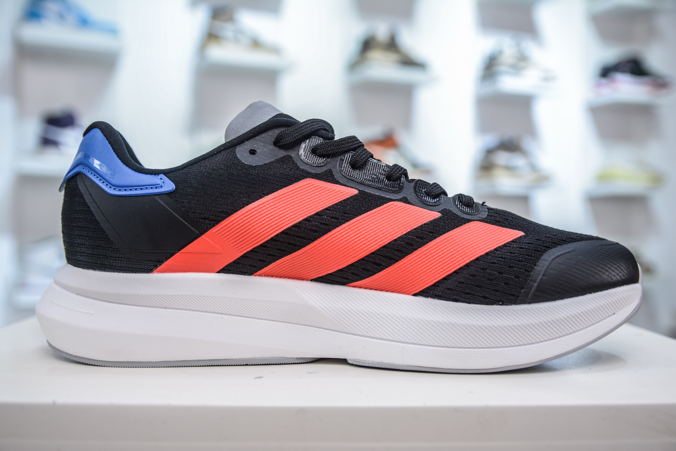 adidas Duramo Speed 2 轻量跑鞋清风系列 复古网面透气跑步鞋 IH8205