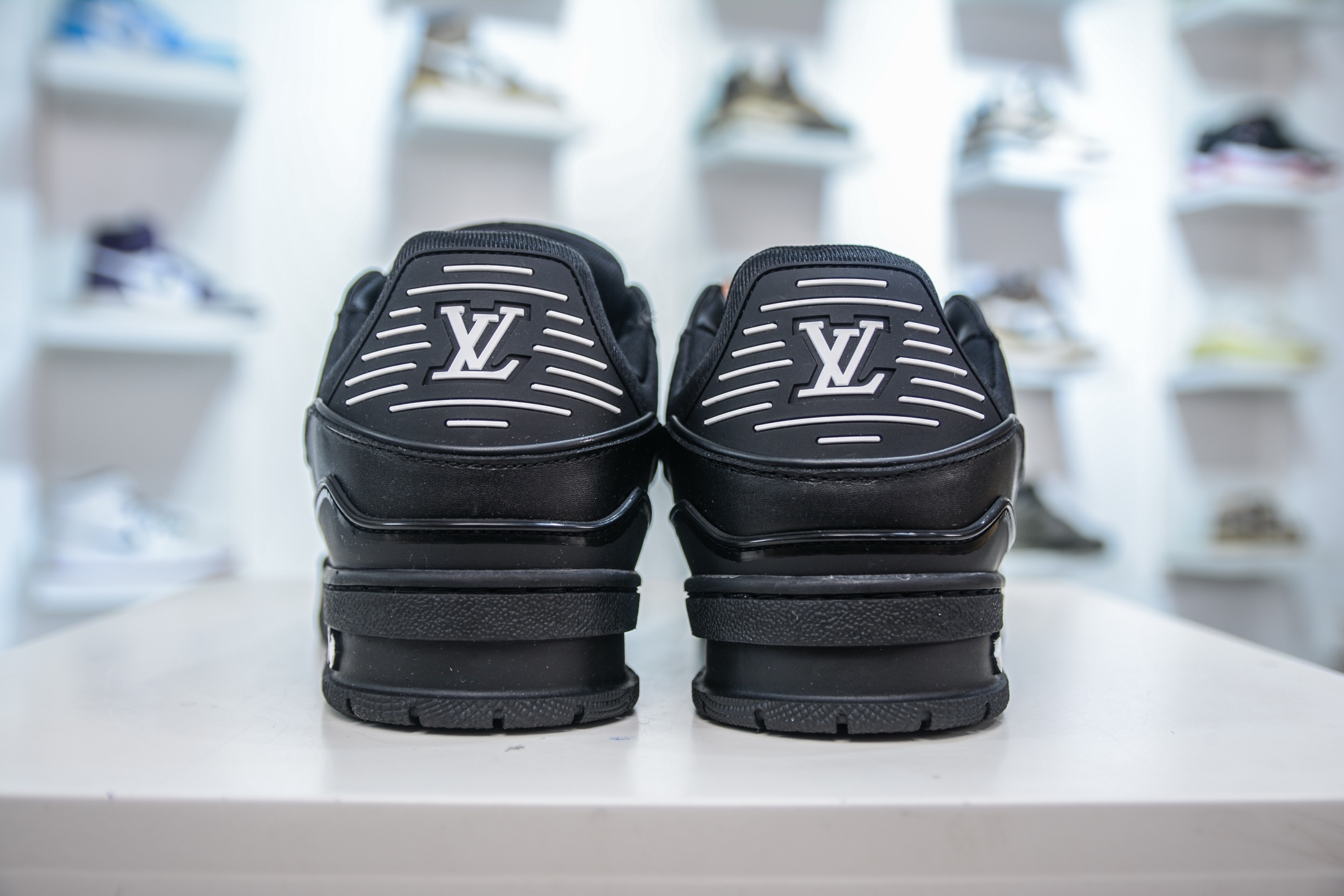 Louis Vuitton Trainer Sneaker Black Leather, Fashion Show Style, Sizes 40-46 3 i1748370271439 8610 0 1