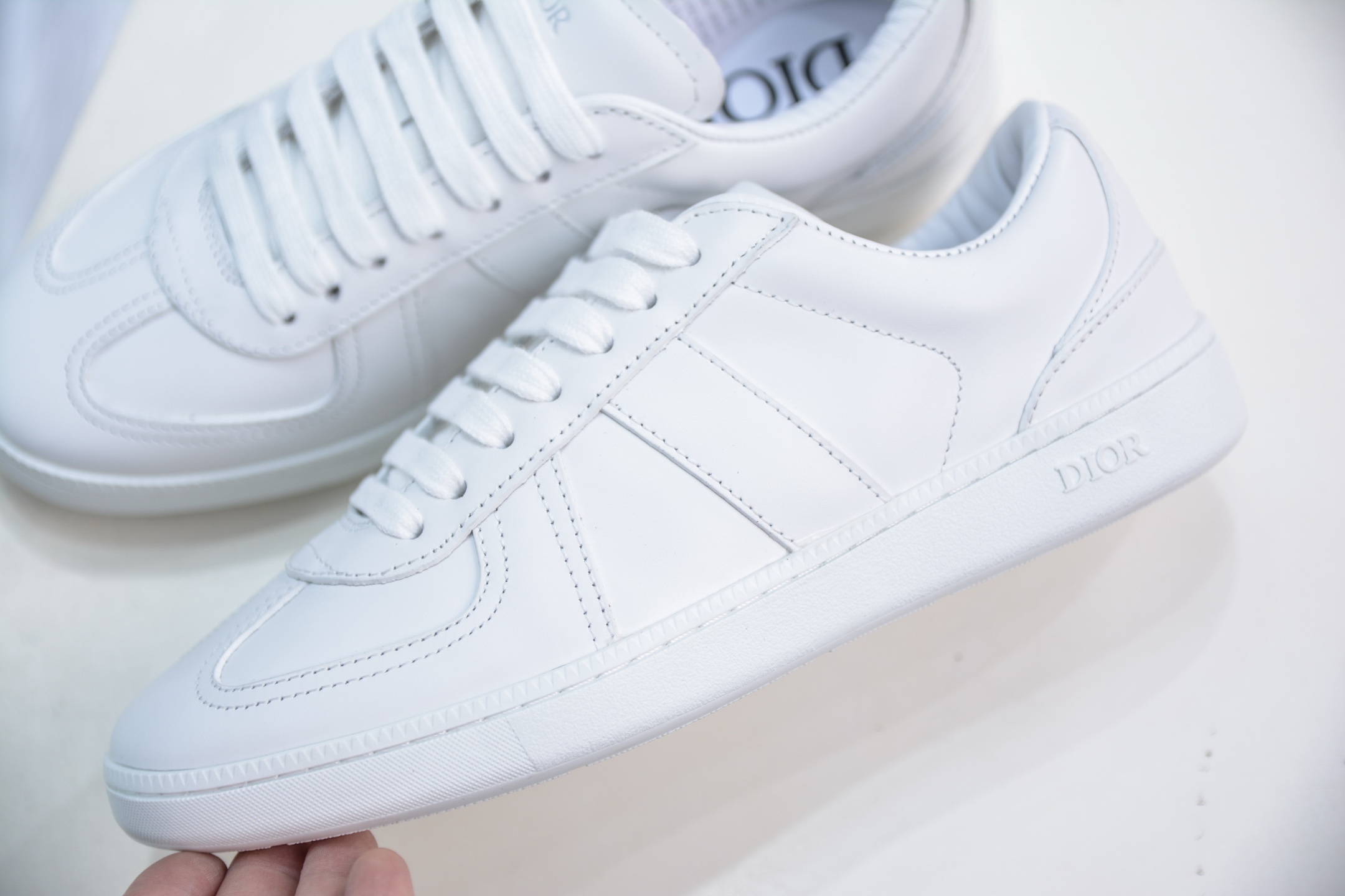 Dior B01 Matchpoint White Leather Sneakers Round Toe Lace-Up, Sizes 38-45 8 i1748454898358 3848 0 6