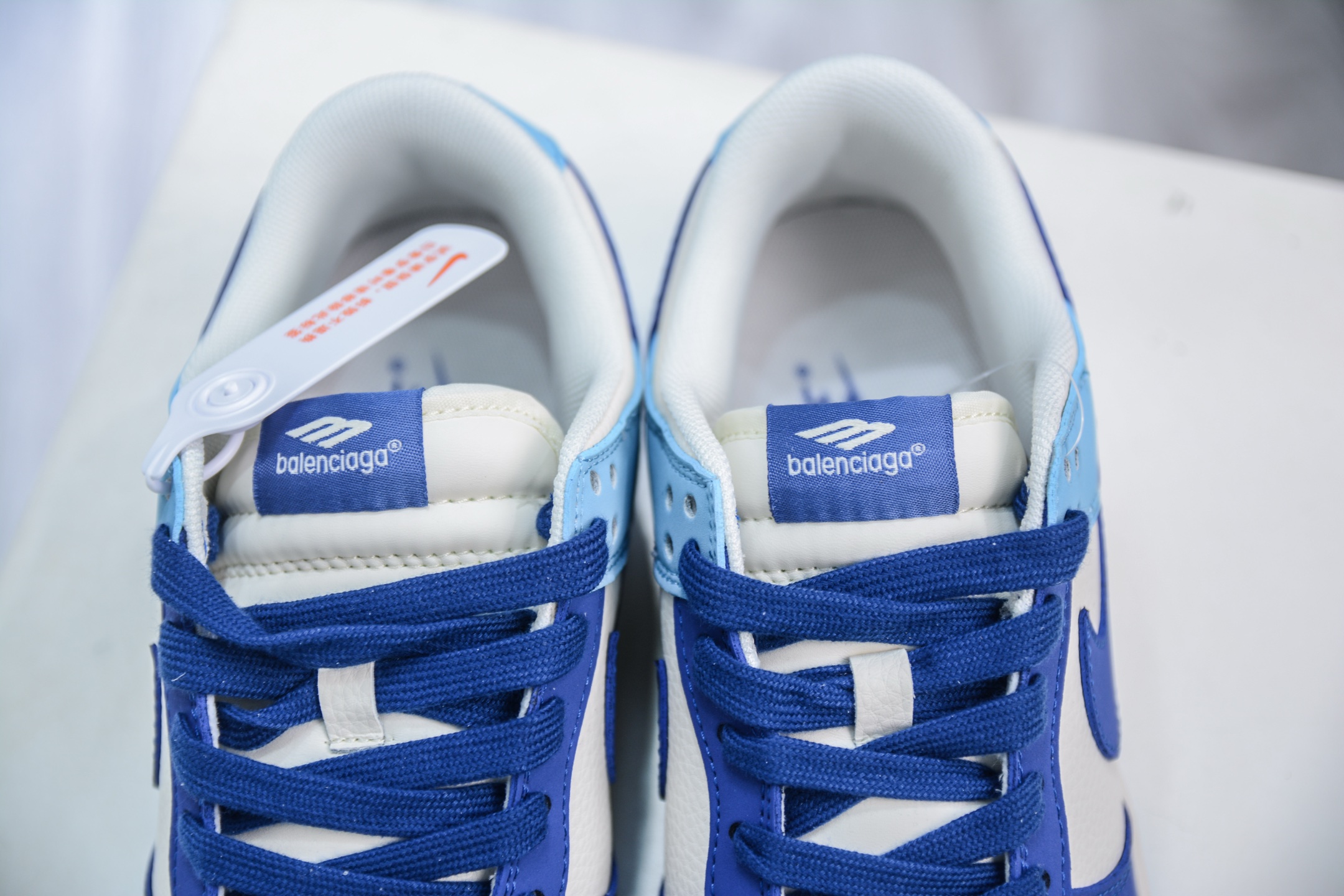 Nike SB Dunk Low x Balenciaga 巴黎世家-白深浅蓝拼接 ZH2598-275