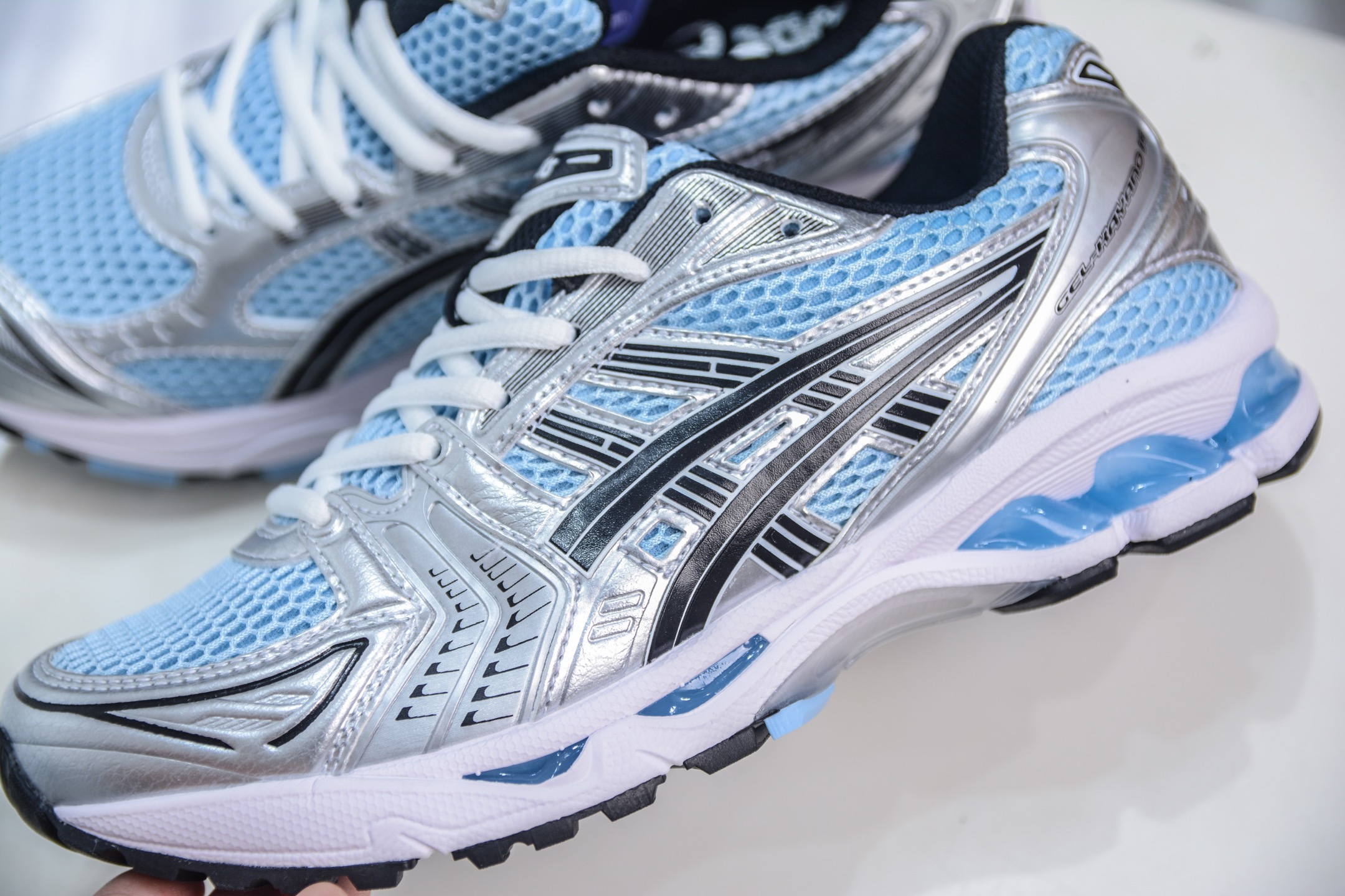 ASICS Gel Kayano 14 Cream Denim Blue Running Shoes - Lightweight & Cushioned 8 i1748471169744 4111 0 6