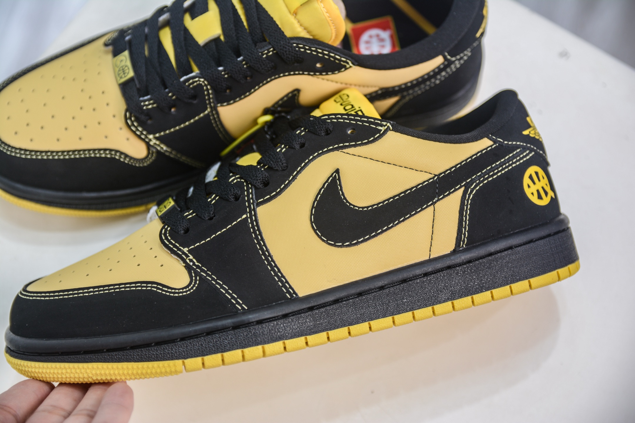 Air Jordan 1 Low Black/Taxi Yellow Casual Sneakers - IB8836 007 8 i1748543285883 5030 0 6