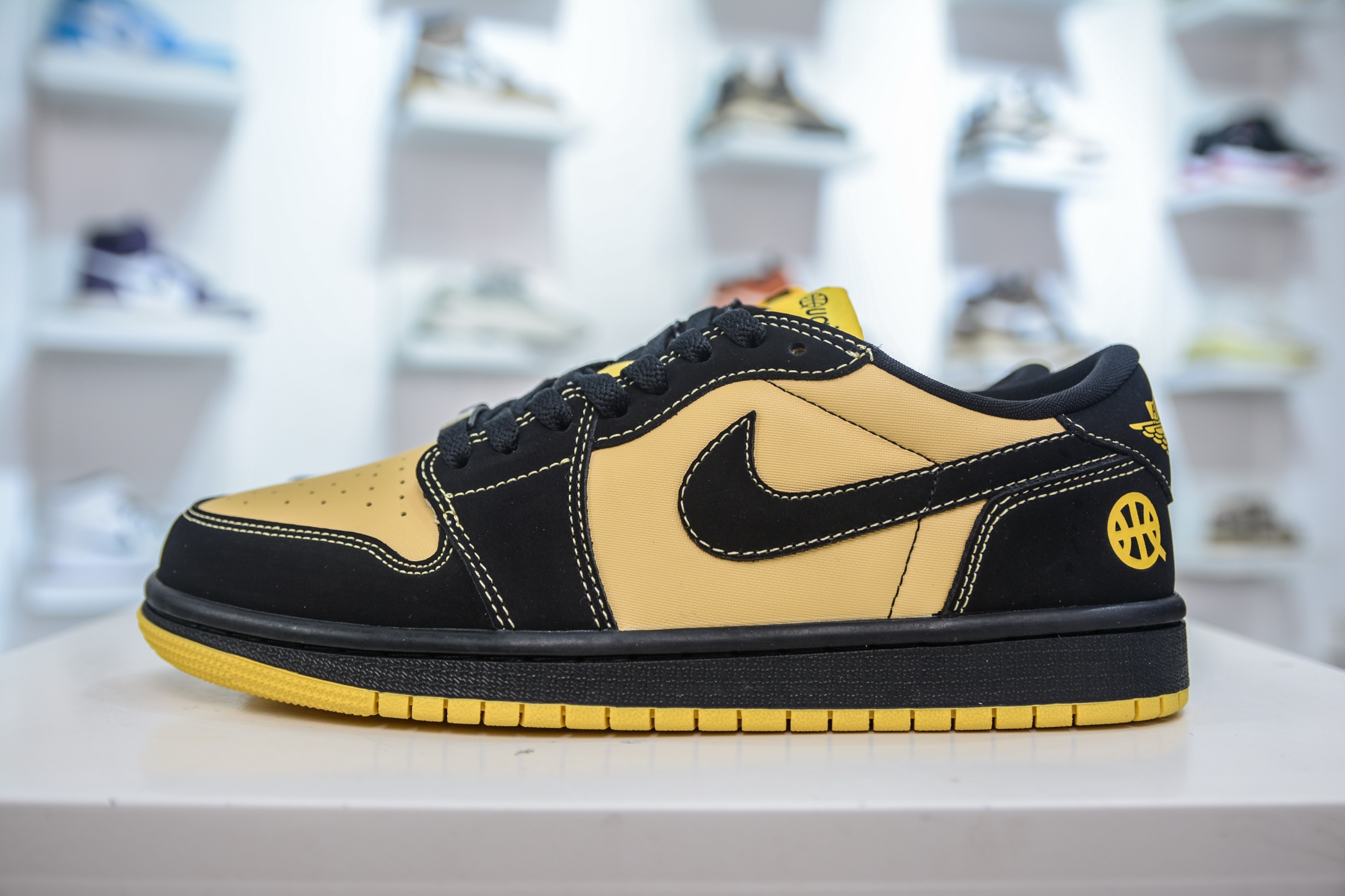 Air Jordan 1 Low Black/Taxi Yellow Casual Sneakers - IB8836 007 2 i1748543286020 8077 0 0