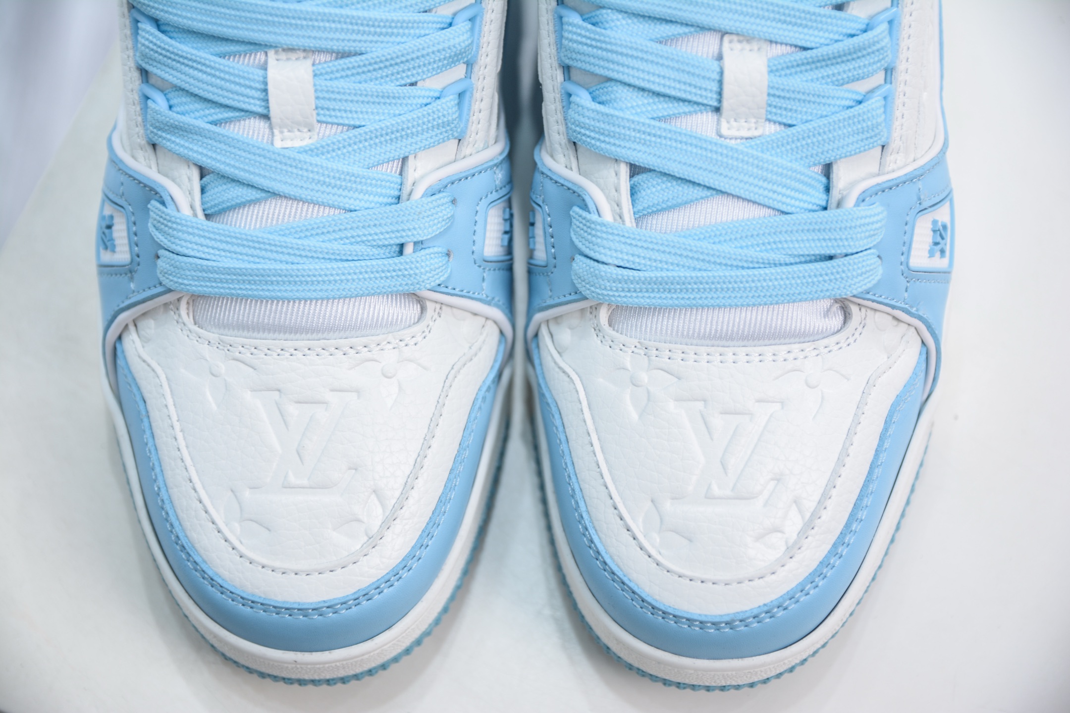 Louis Vuitton Trainer Sneaker: Fashion Runway Style, Premium Quality, Light Blue 9 i1748543849014 5454 0 7