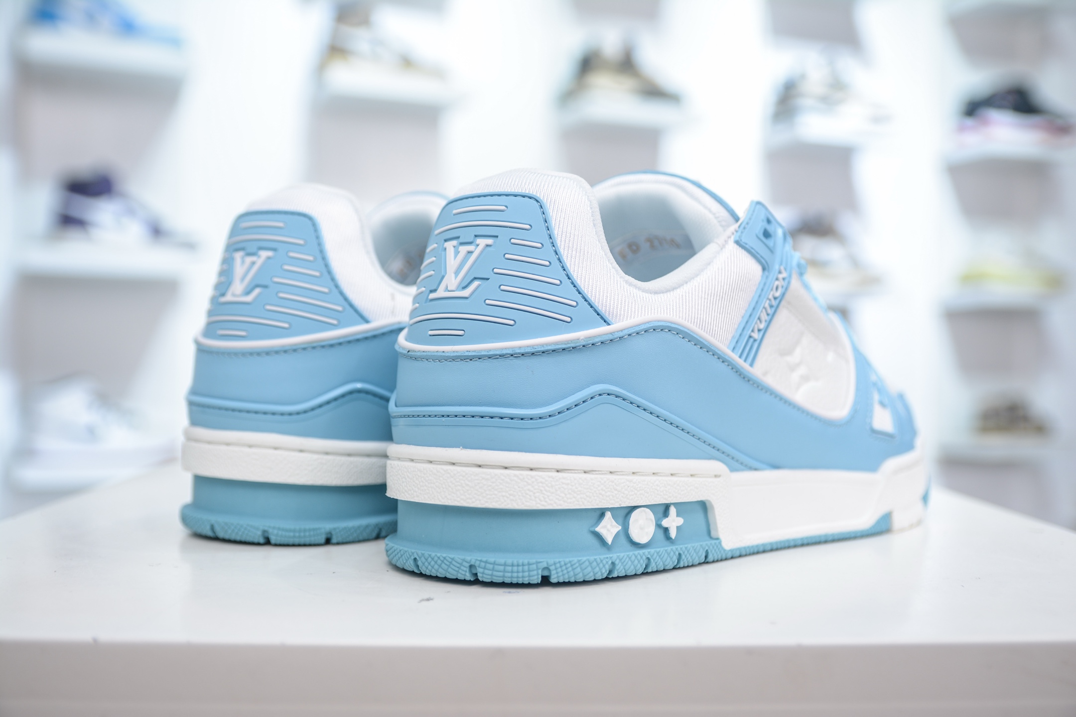 Louis Vuitton Trainer Sneaker: Fashion Runway Style, Premium Quality, Light Blue 7 i1748543850261 5079 0 5