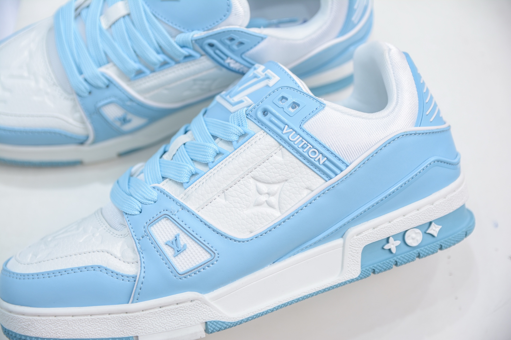 Louis Vuitton Trainer Sneaker: Fashion Runway Style, Premium Quality, Light Blue 8 i1748543850288 7996 0 6