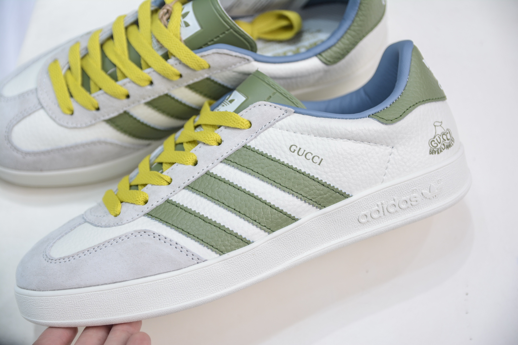 adidas Originals Gazelle INdoor x GUCCI 三叶草休闲防滑耐磨低帮板鞋 DD6607