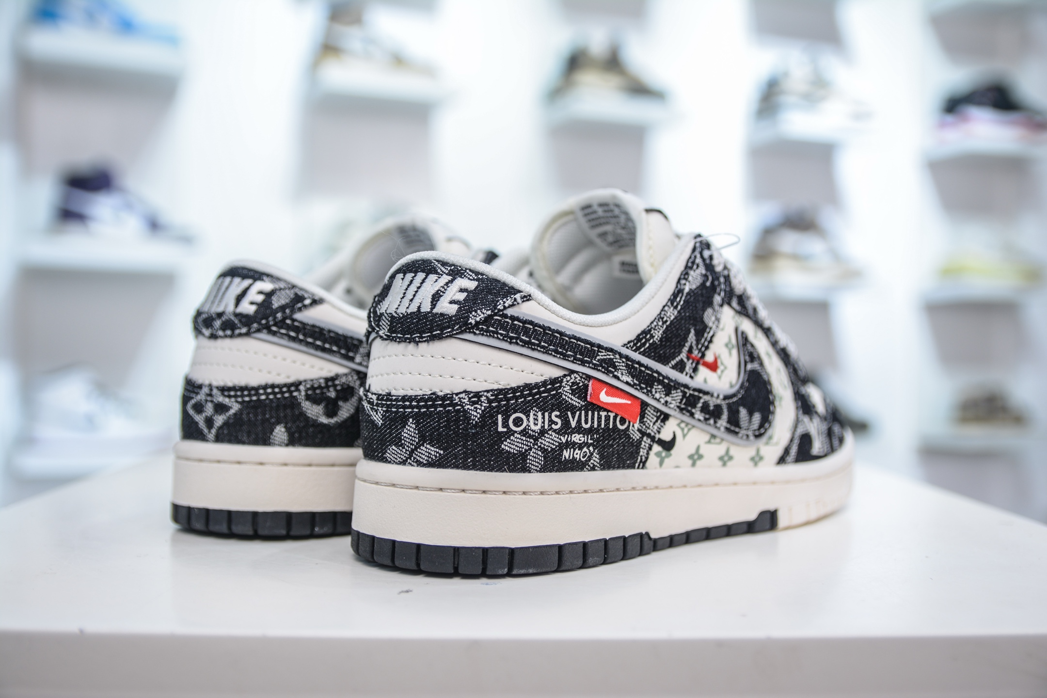 Nike SB Dunk Low x Louis Vuitton LV联名-黑牛仔黑勾  YX5066-351