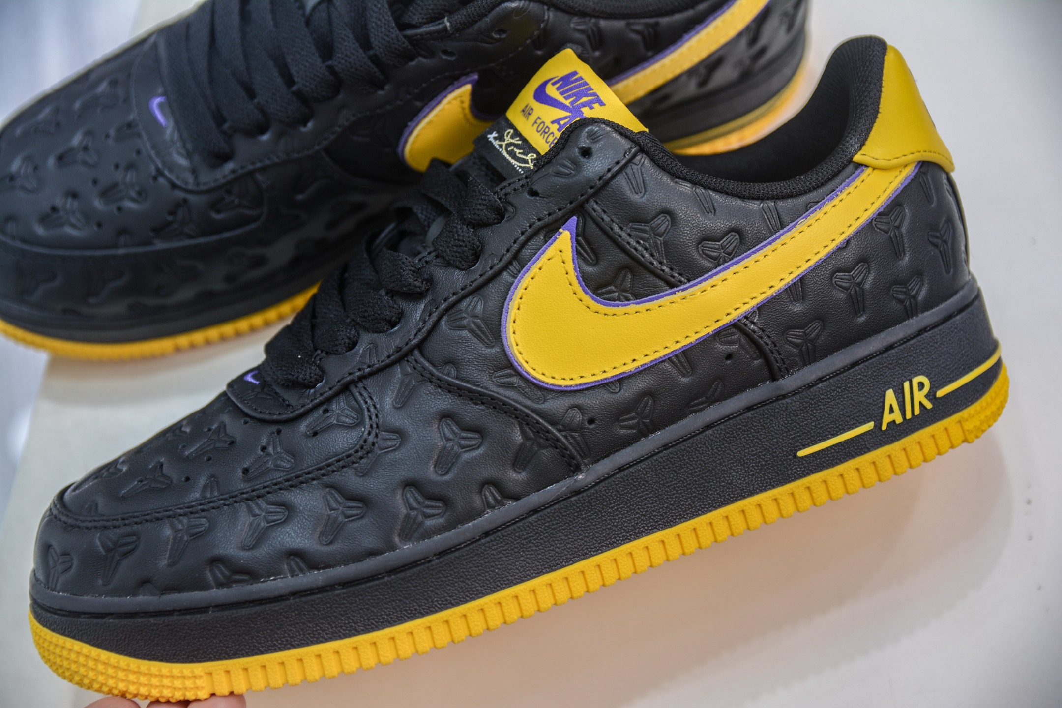 新G纯原 Nike Air Force 1 Low ”Kobe Bryant” 黑黄 空军一号低帮百搭休闲运动板鞋  HV5122-001