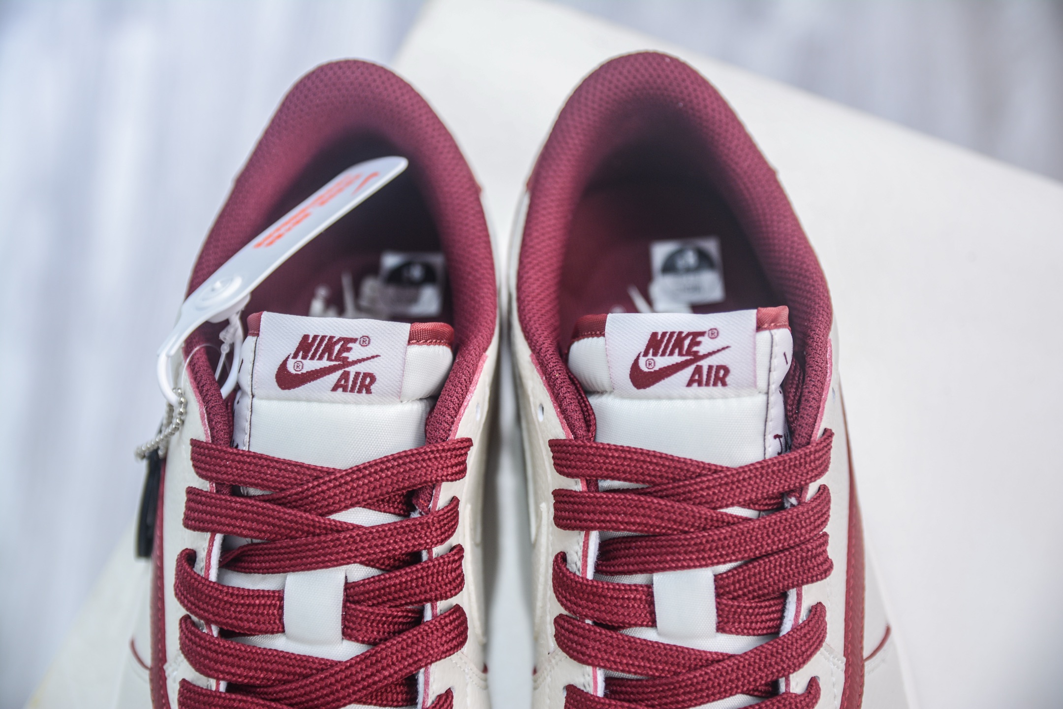 TS x Air Jordan x Fragment Design AJ1 Low 倒钩低帮联名藤原浩闪电-白酒红  LK1099-066