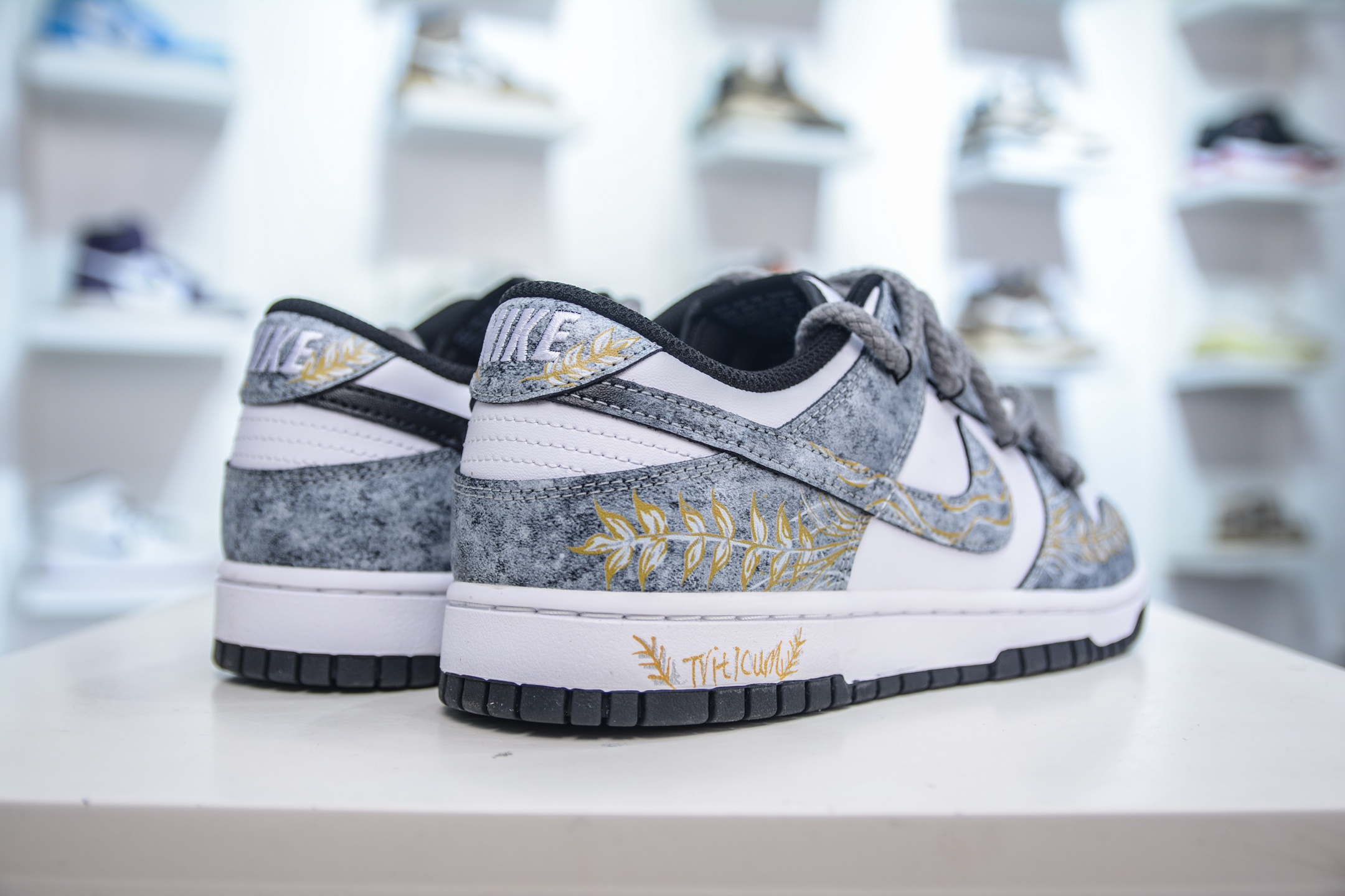 YC纯原 Nike Dunk Low 江浸月 风吹麦浪 灰白金 DD1391-100