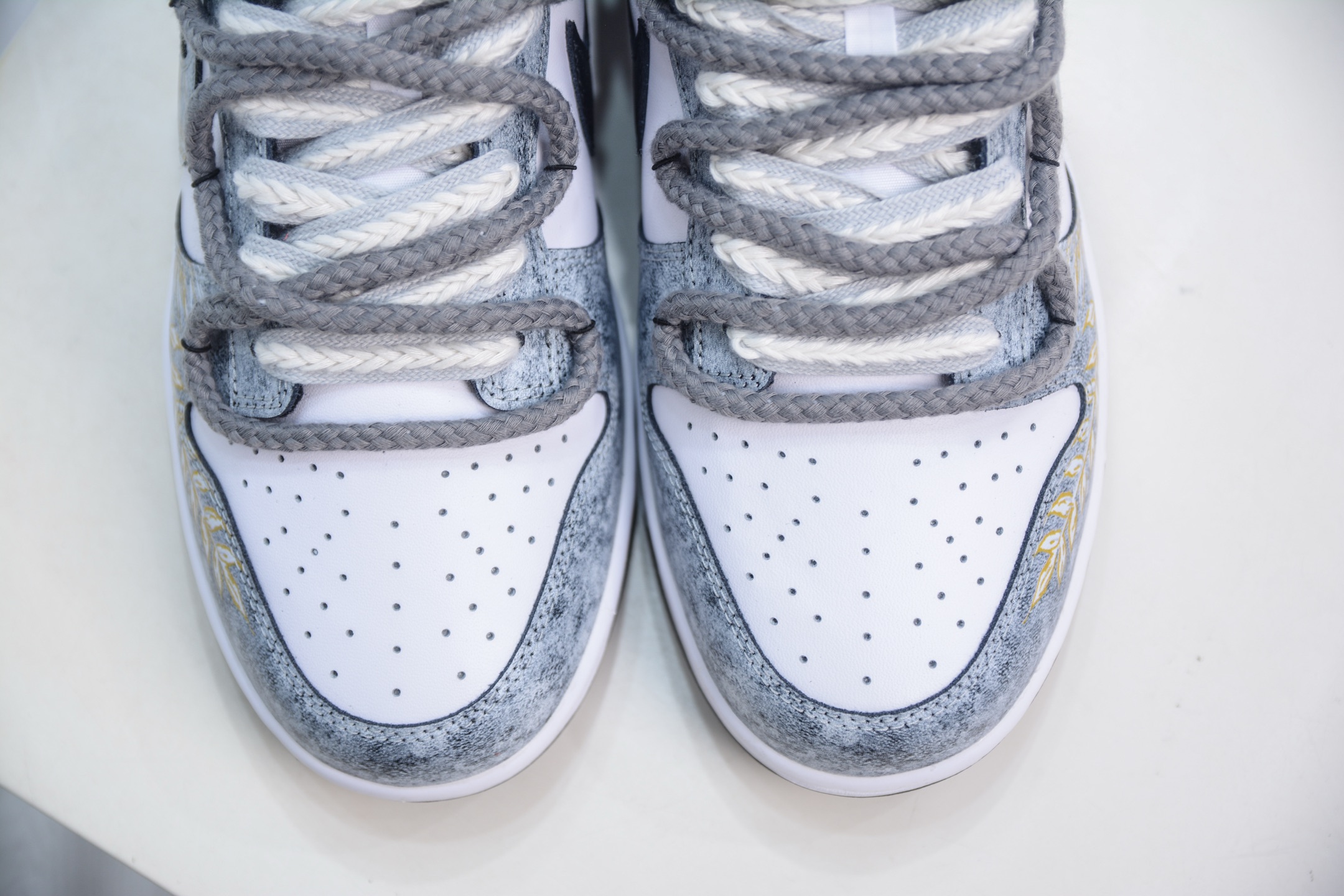 YC纯原 Nike Dunk Low 江浸月 风吹麦浪 灰白金 DD1391-100