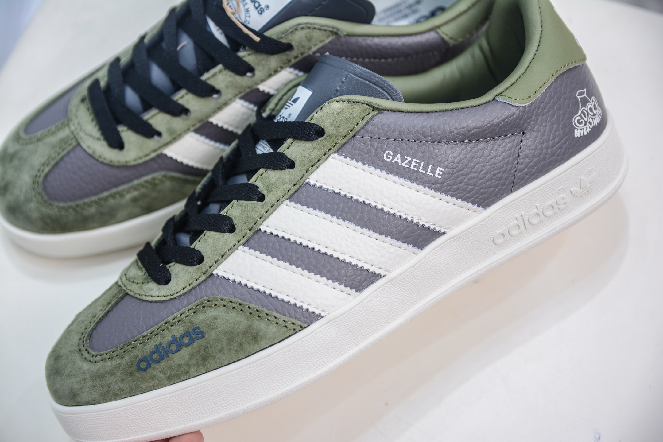 adidas Originals Gazelle INdoor x GUCCI 三叶草休闲防滑耐磨低帮板鞋鞋 DD6608-莆田鞋,莆田鞋货源,高仿鞋,高仿鞋货源,安福档口,莆田高仿鞋,莆田鞋批发,高仿鞋批发,莆田高仿运动鞋,高仿运动鞋,莆田运动鞋 adidas Originals Gazelle INdoor x GUCCI 三叶草休闲防滑耐磨低帮板鞋鞋 DD6608