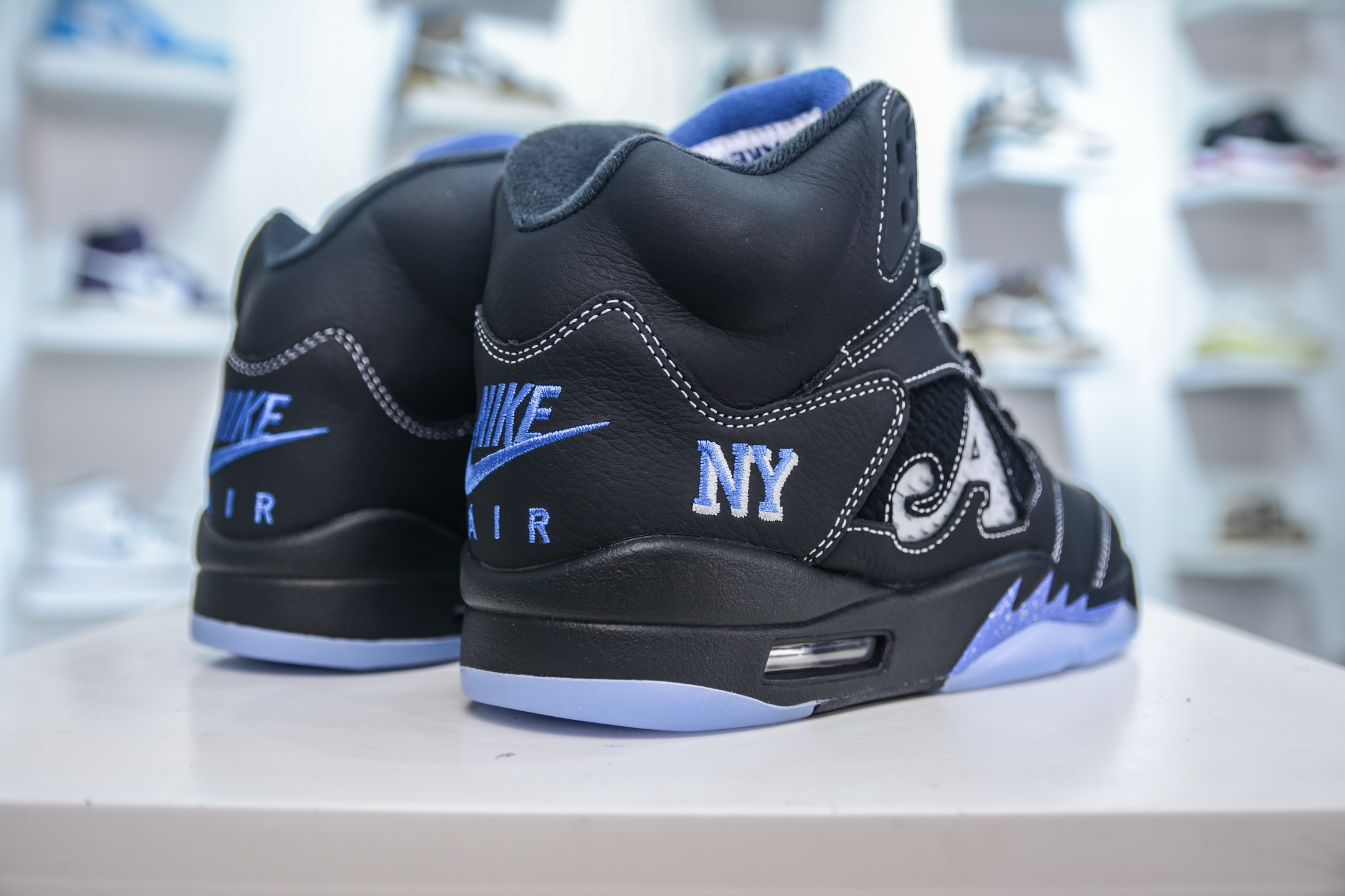 F版 Awake NY x Air Jordan AJ5联名黑蓝  DV4982-004