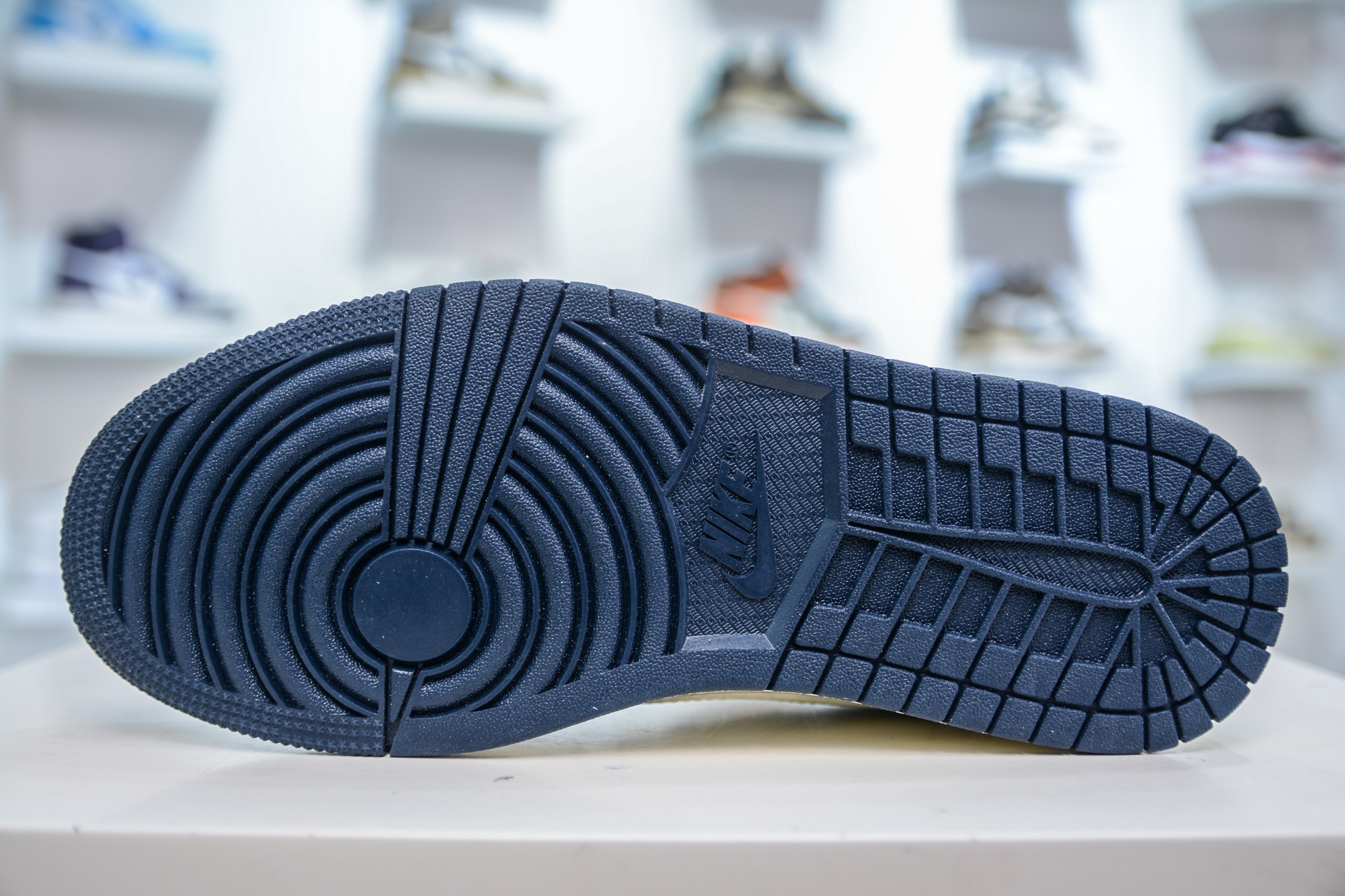 The North Face x Supreme x Travis Scott x Air Jordan 1 Low乔丹1代低帮倒钩北面Sup联名-奶白深蓝 XZ5749-009