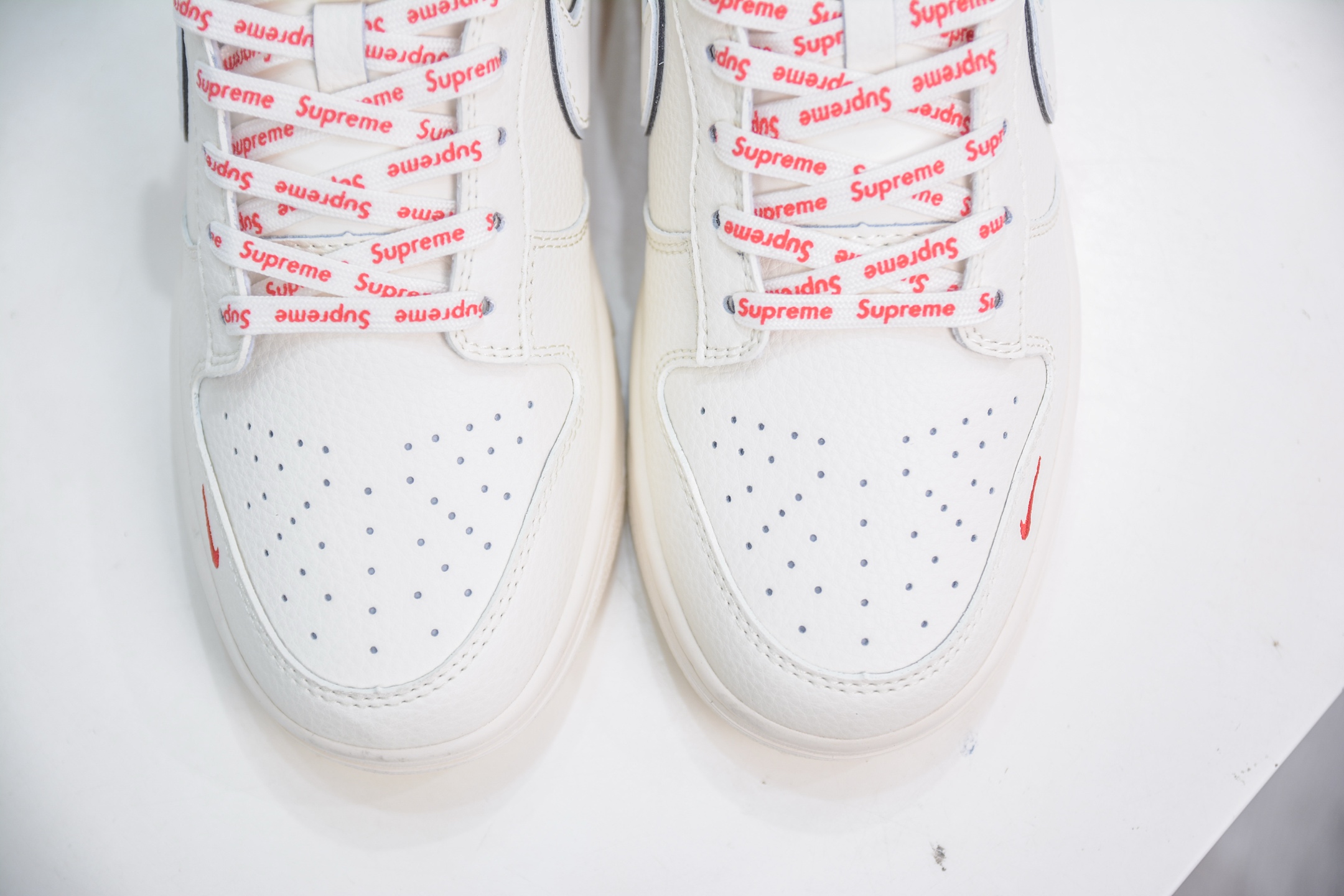 Nike SB Dunk Low x Supreme SUP联名-白红  XX3168-191
