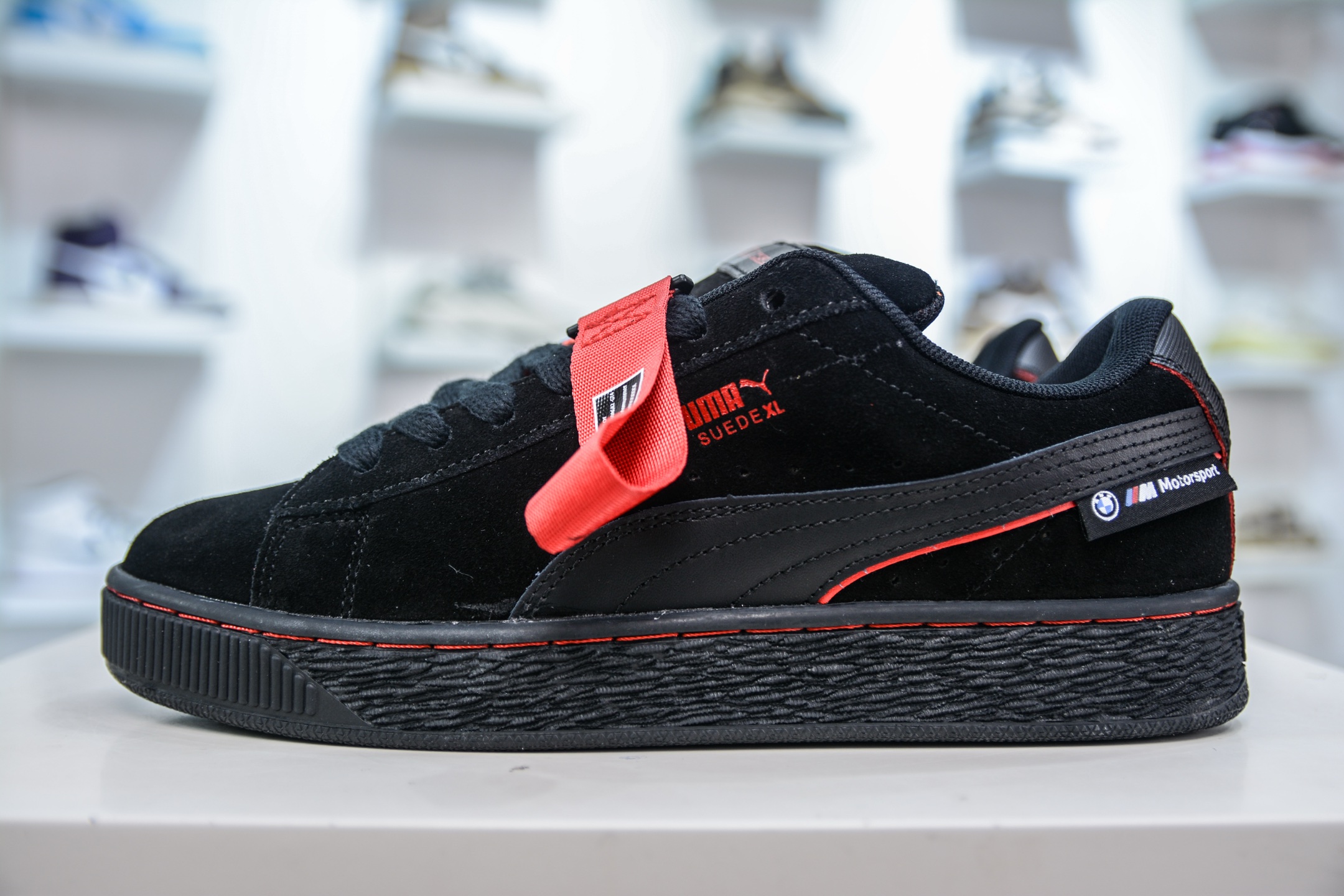 PUMA Suede XL Motorsport Black Low-Top Sneaker, Lightweight & Anti-Slip 1 i1749233510036 5300 0 0