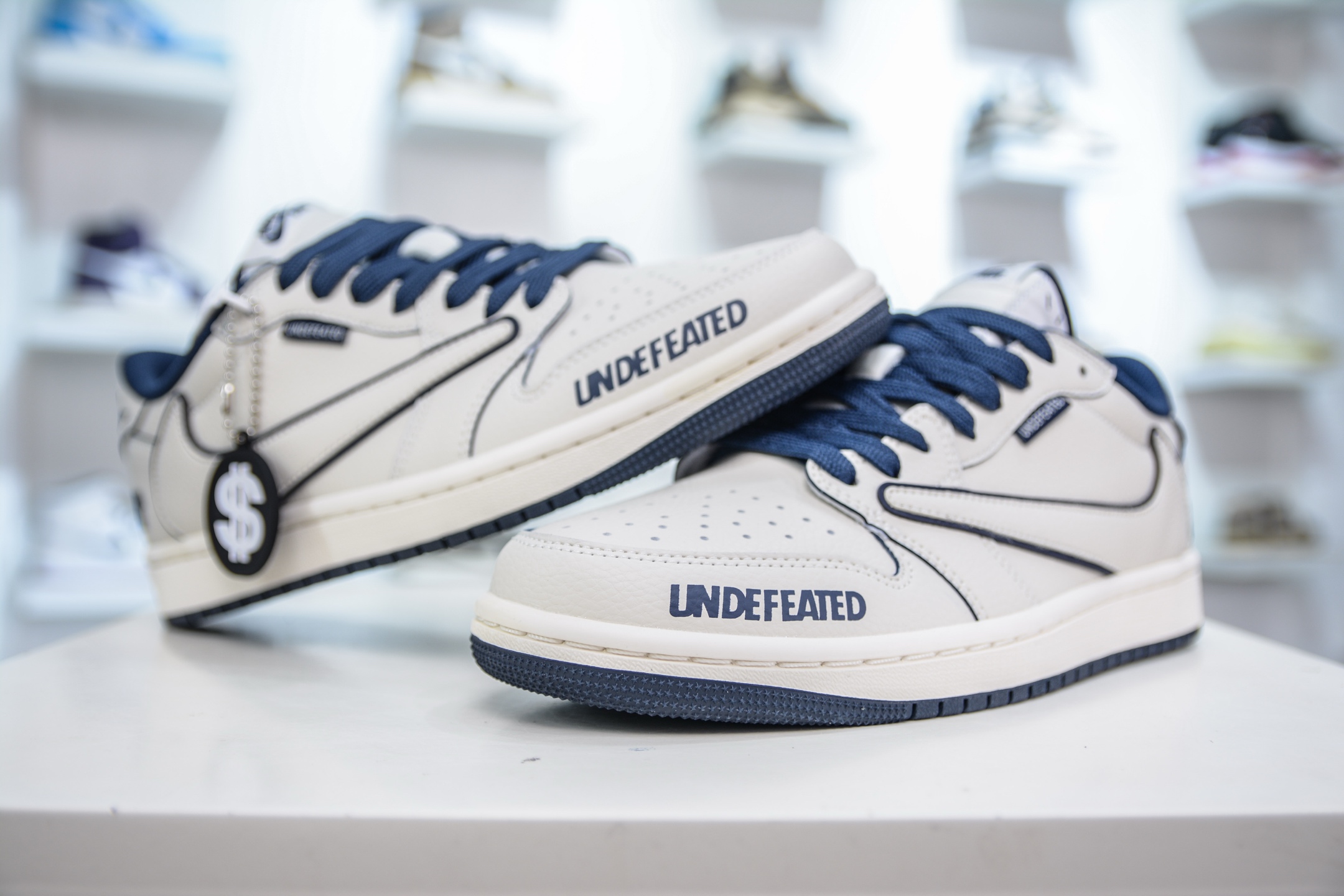 Air Jordan 1 Low x Undefeated Collab White/Deep Blue, Custom Colorway 5 i1749233927146 7256 0 3