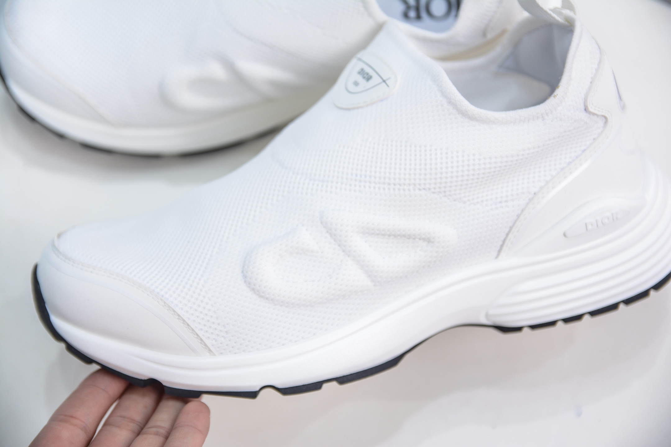 Dior B30 White Knit and Technical Fabric Slip-On Sneaker 8 i1749234284183 8816 0 6