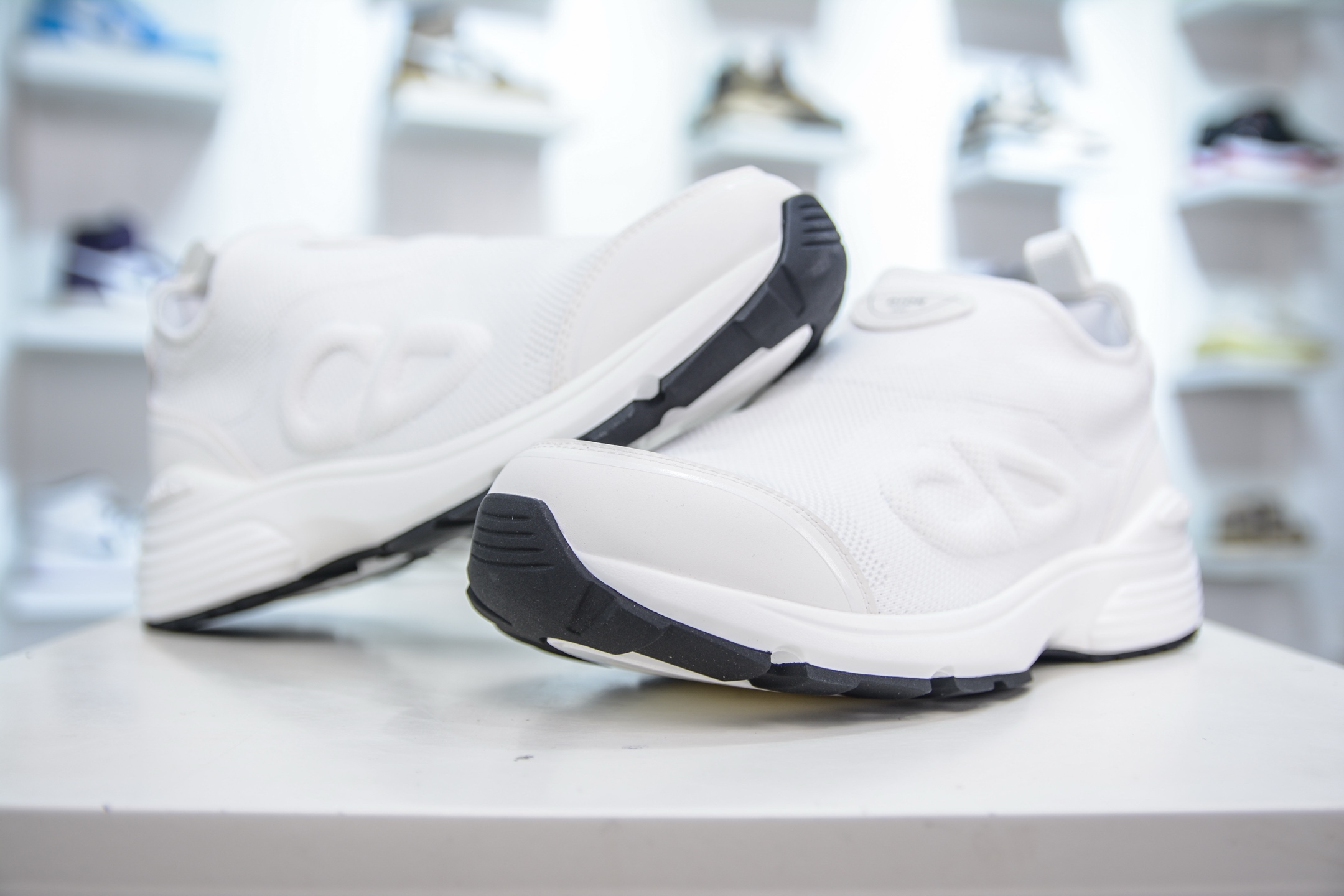 Dior B30 White Knit and Technical Fabric Slip-On Sneaker 5 i1749234285122 7919 0 3