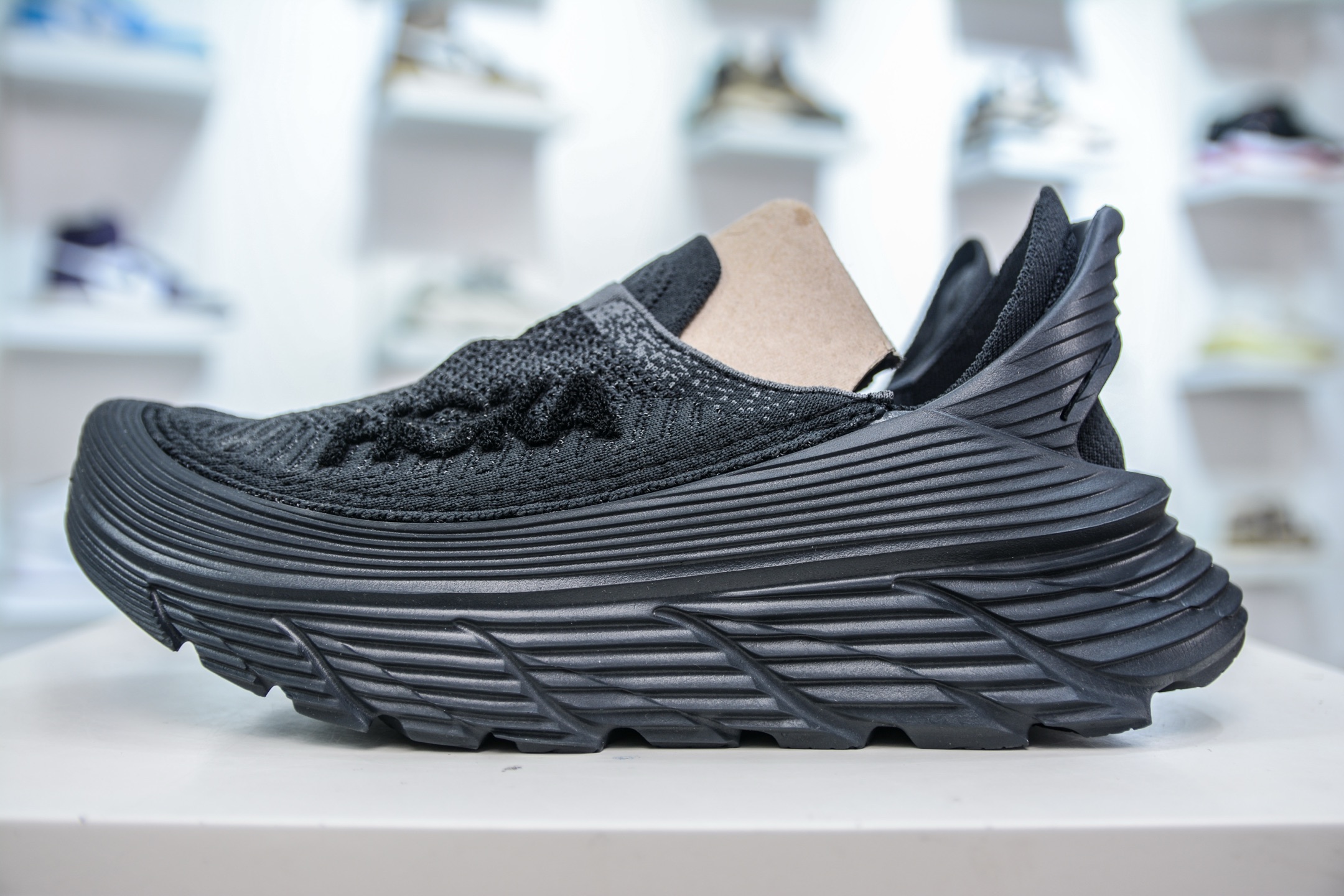 Hoka One One Restore TC Black Slip-On Walking Shoes | Comfortable & Lightweight 1 i1749234949231 3498 0 0