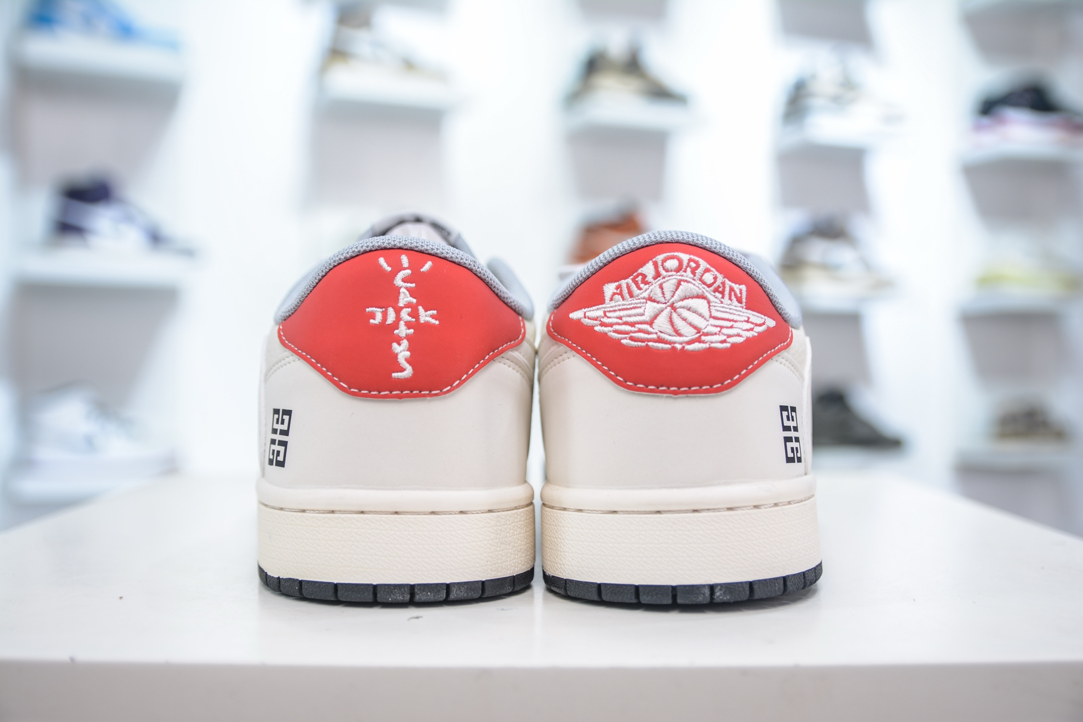 Air Jordan 1 Low x Givenchy Custom Sneakers - Gray/White, Limited Edition 3 i1749484346451 2432 0 1