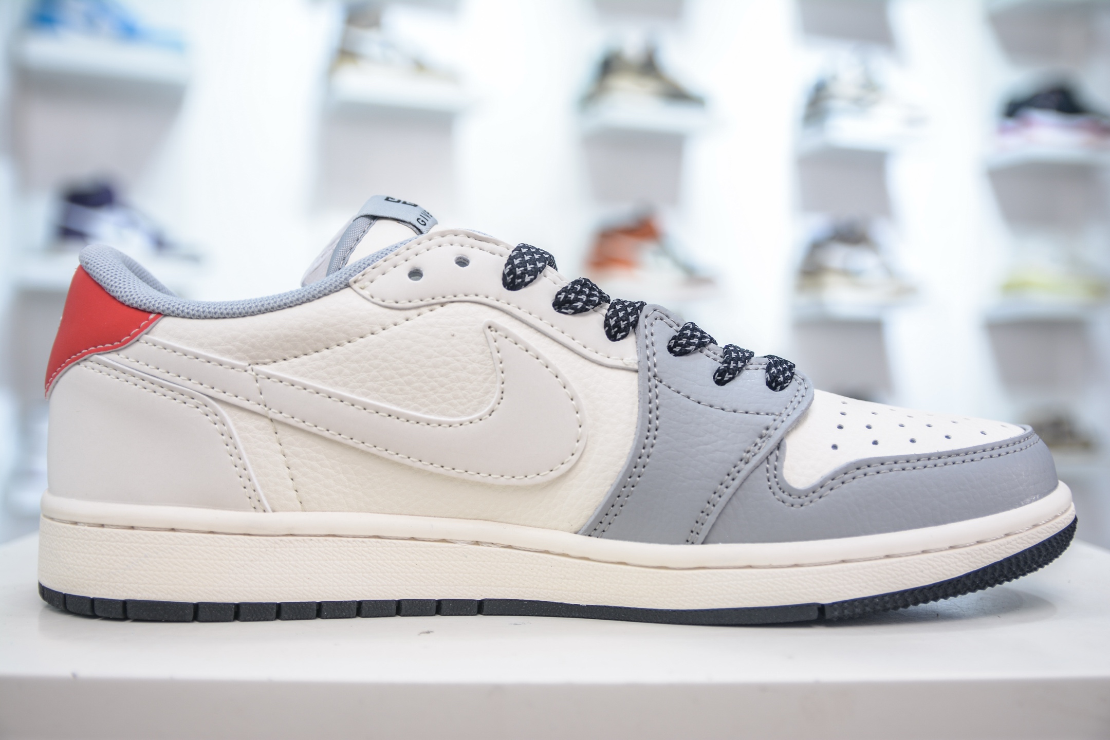 Air Jordan 1 Low x Givenchy Custom Sneakers - Gray/White, Limited Edition 4 i1749484349565 3727 0 2